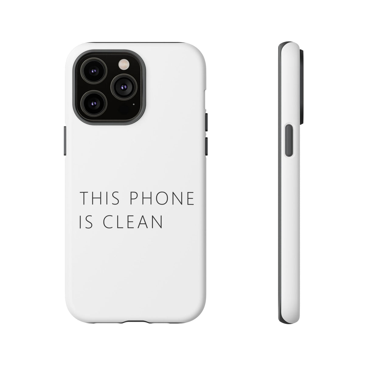 This Phone Is Clean Phone Case – Funny Deadpan Gag Gift Phone Case
