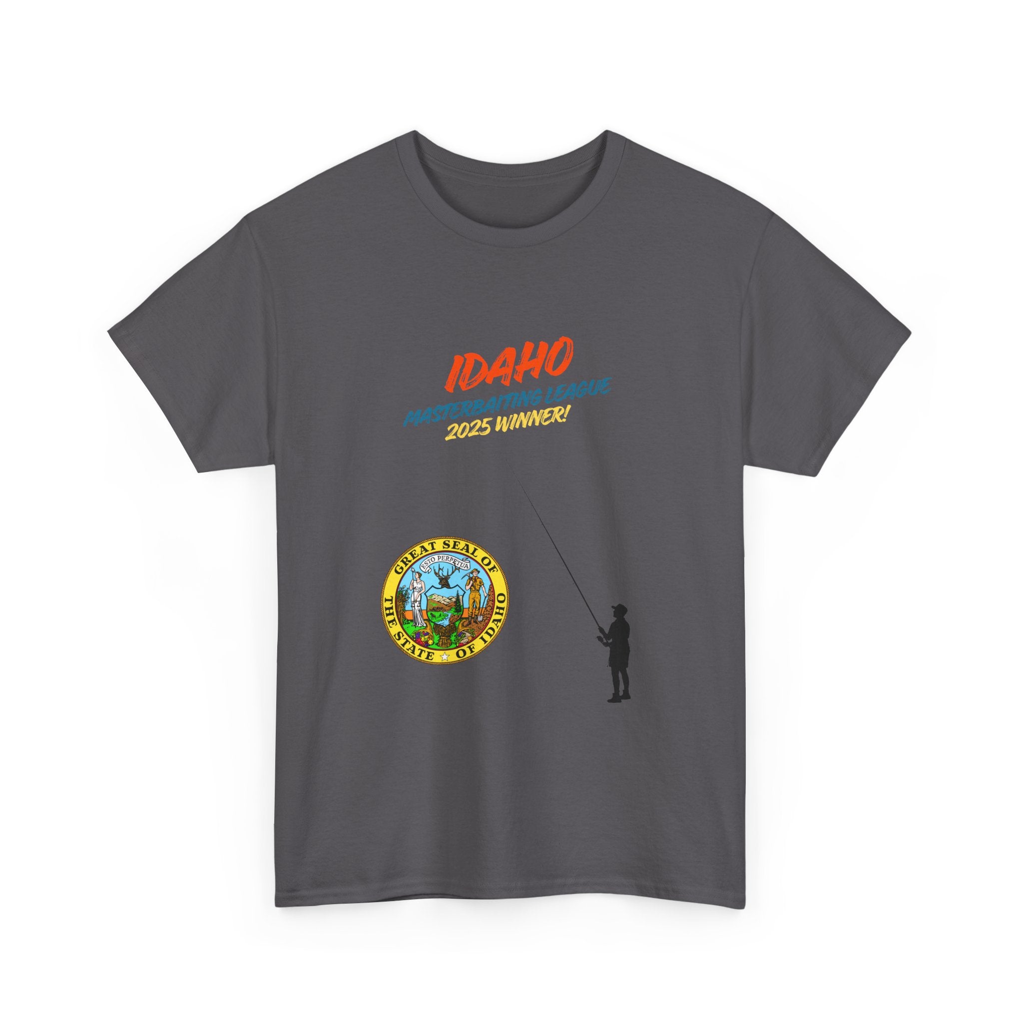 Idaho Masterbaiting League T-Shirt - Funny Fishing Graphic Tee