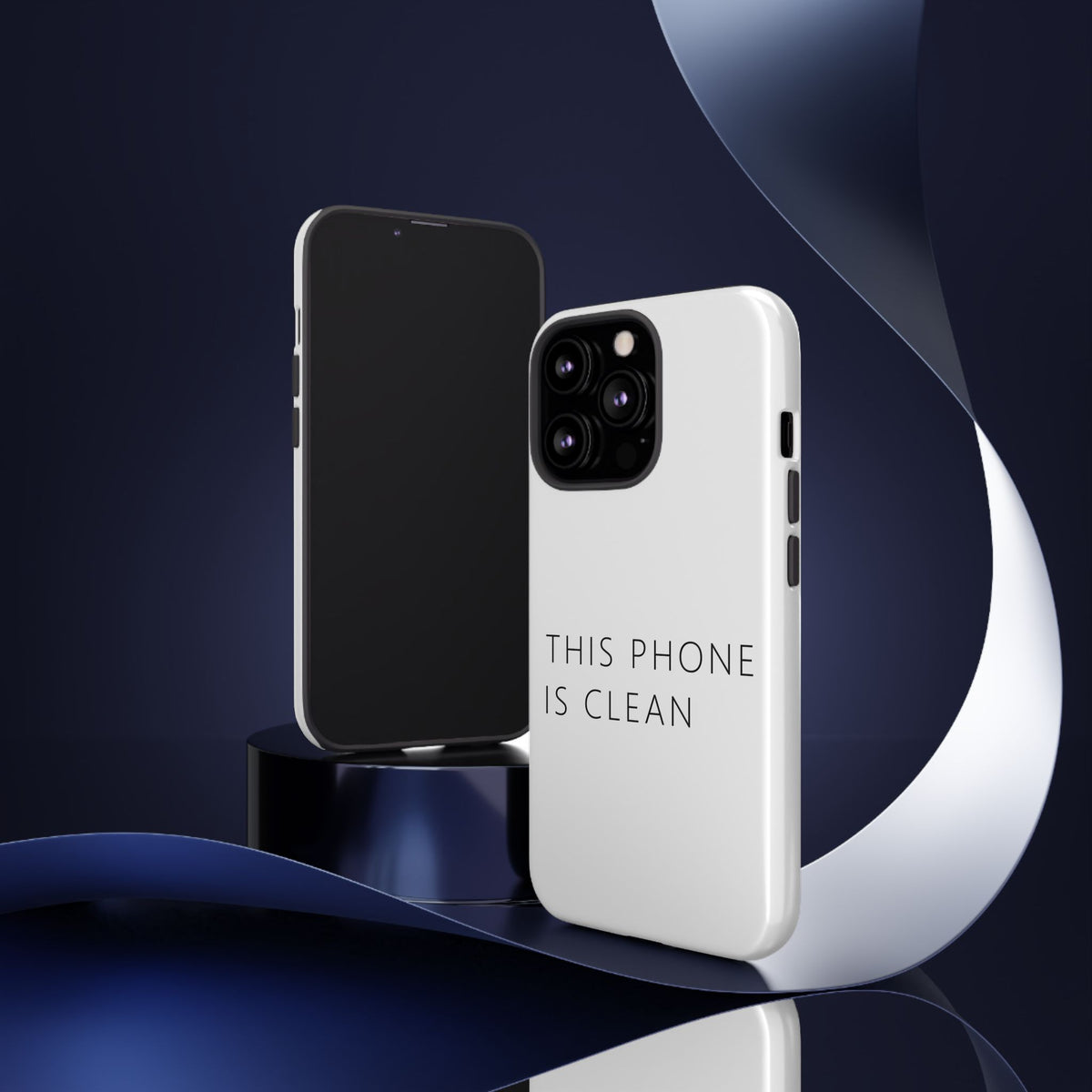 This Phone Is Clean Phone Case – Funny Deadpan Gag Gift Phone Case