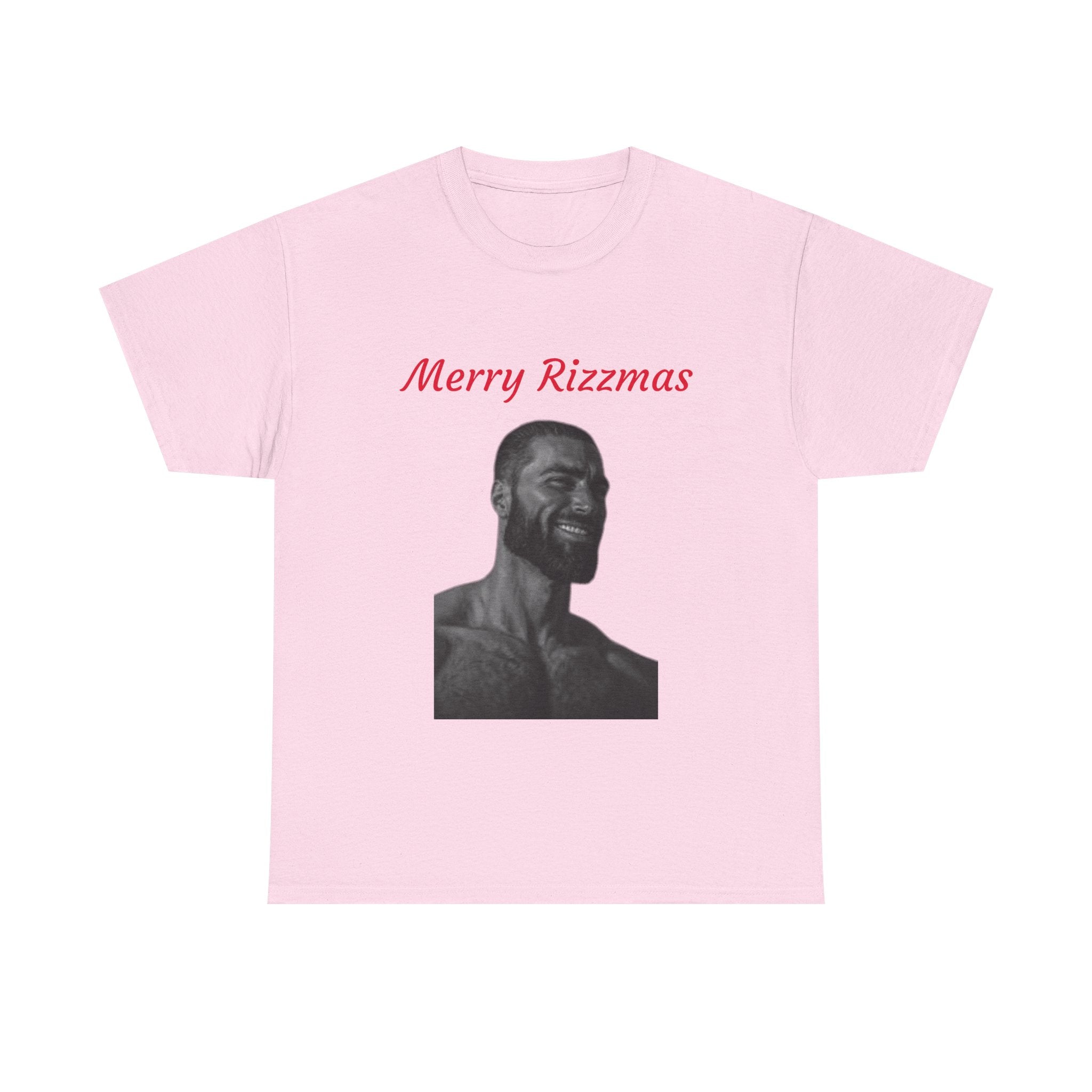 Merry Rizzmas T-Shirt - Funny Chad Meme Christmas Shirt