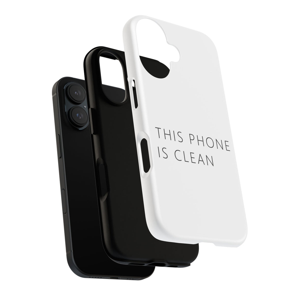 This Phone Is Clean Phone Case – Funny Deadpan Gag Gift Phone Case