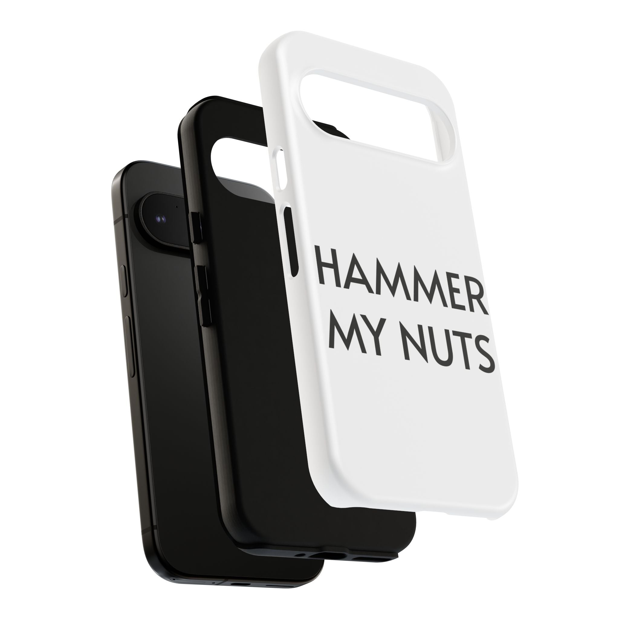 Hammer My Nuts Shock-Proof Phone Case – Funny Meme Protective Cover