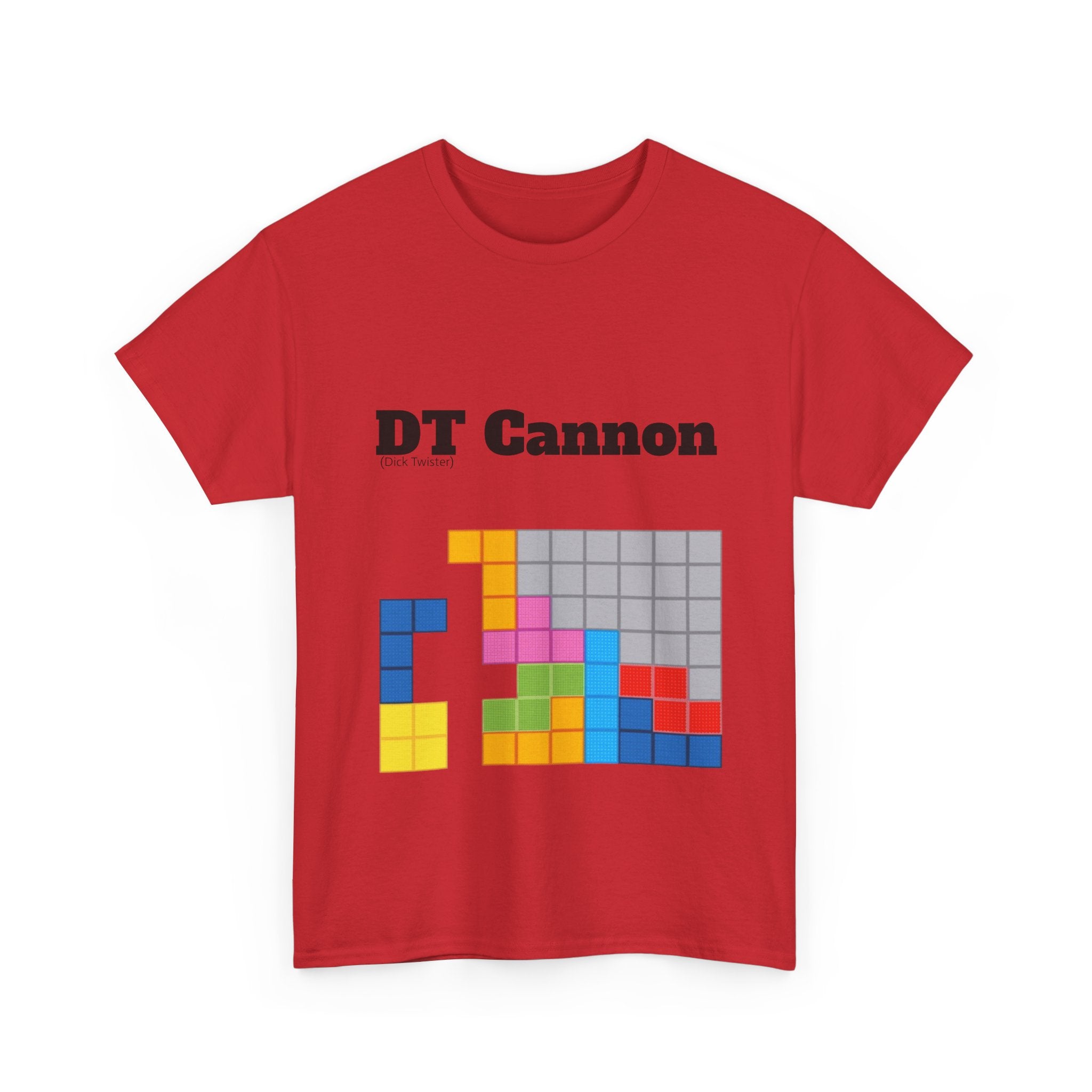 DT Cannon T-Shirt - Funny TETRIS Joke Graphic Tee