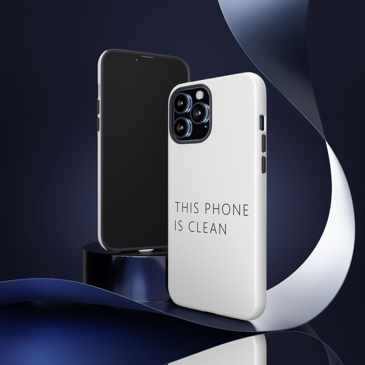 This Phone Is Clean Phone Case – Funny Deadpan Gag Gift Phone Case