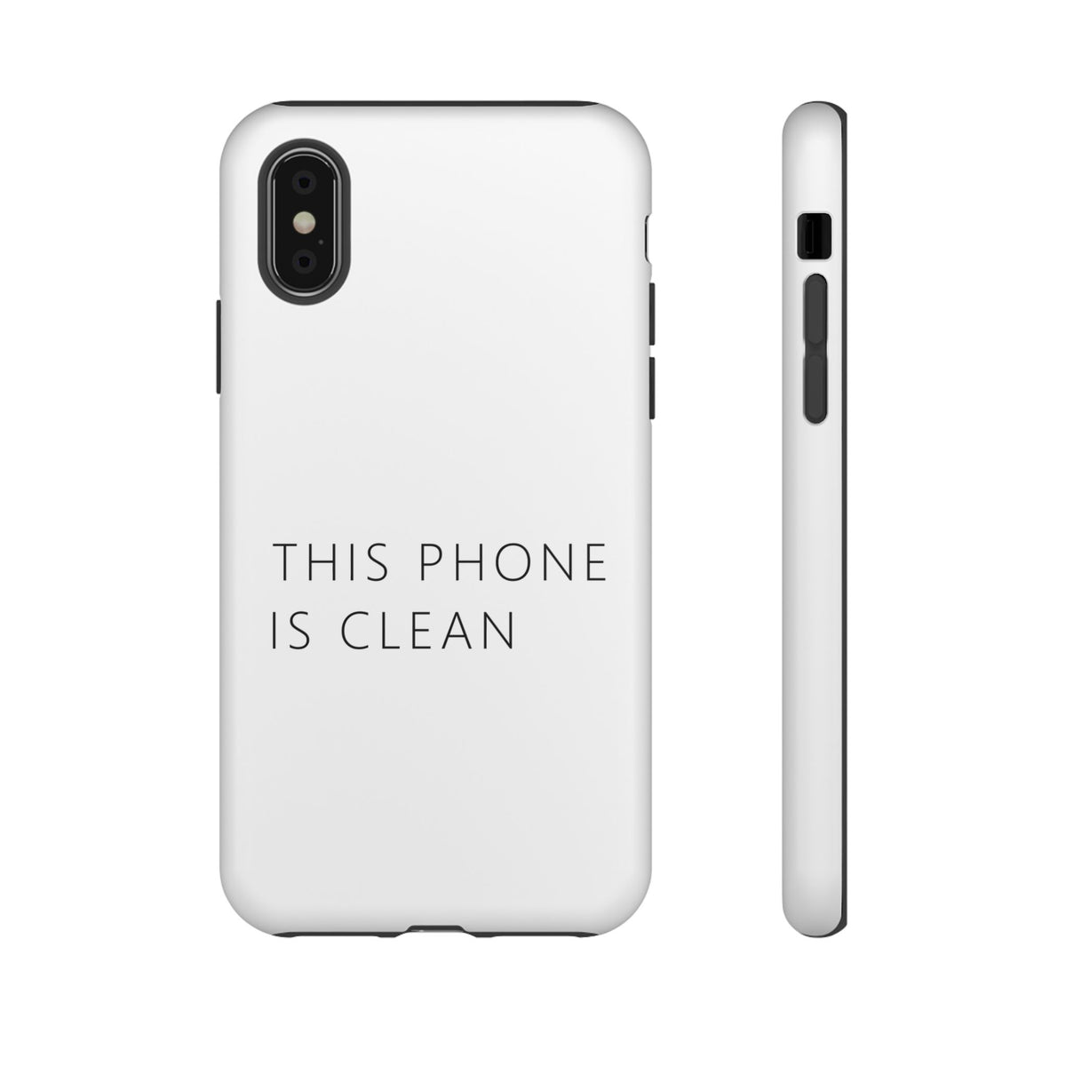 This Phone Is Clean Phone Case – Funny Deadpan Gag Gift Phone Case