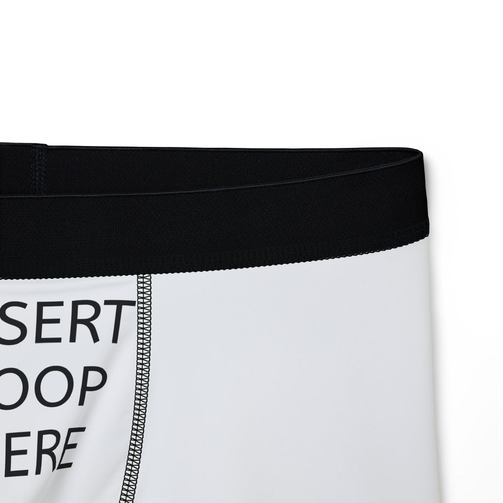 Insert Poop Here Funny Novelty Boxers - Comfortable Antimicrobial Underwear for Men