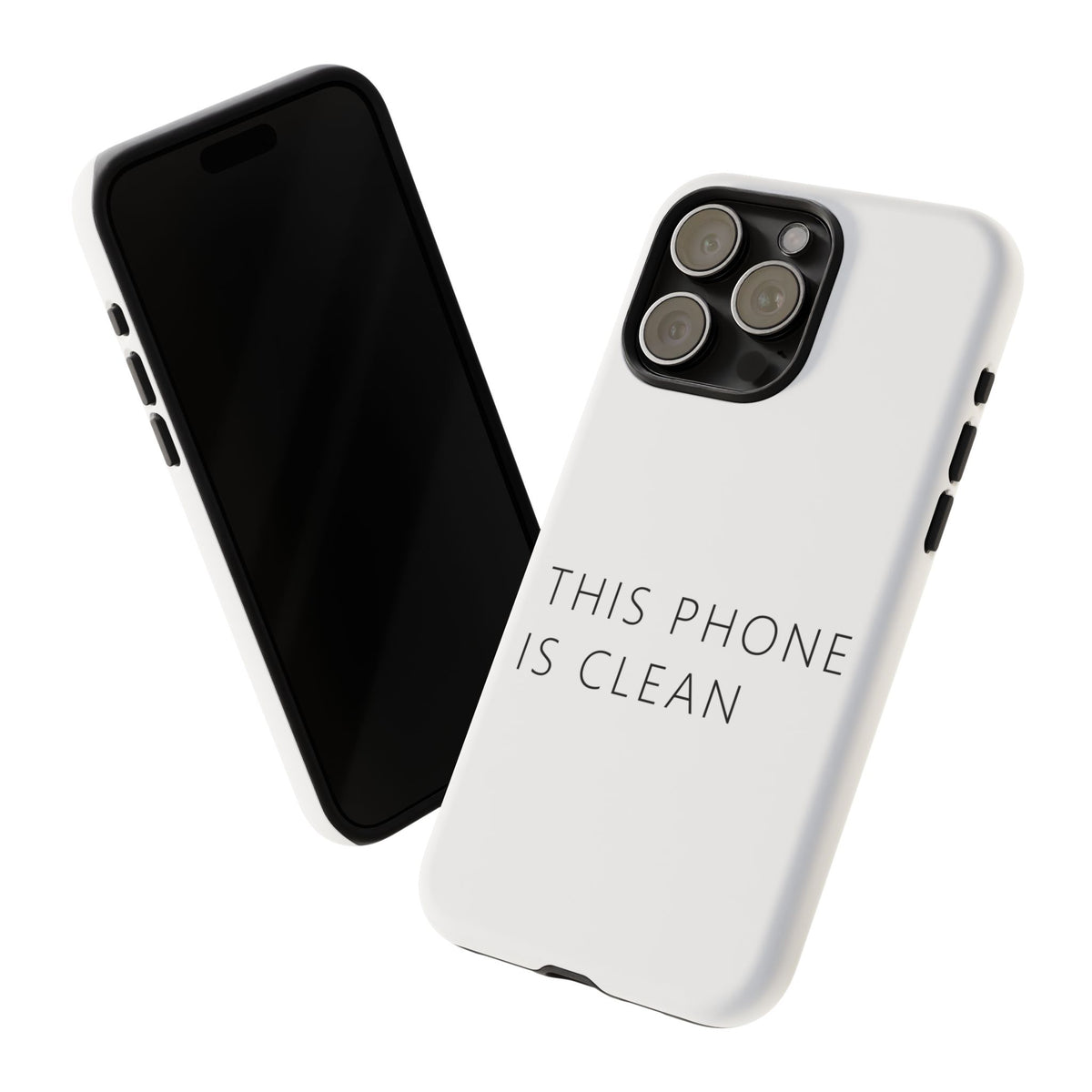 This Phone Is Clean Phone Case – Funny Deadpan Gag Gift Phone Case