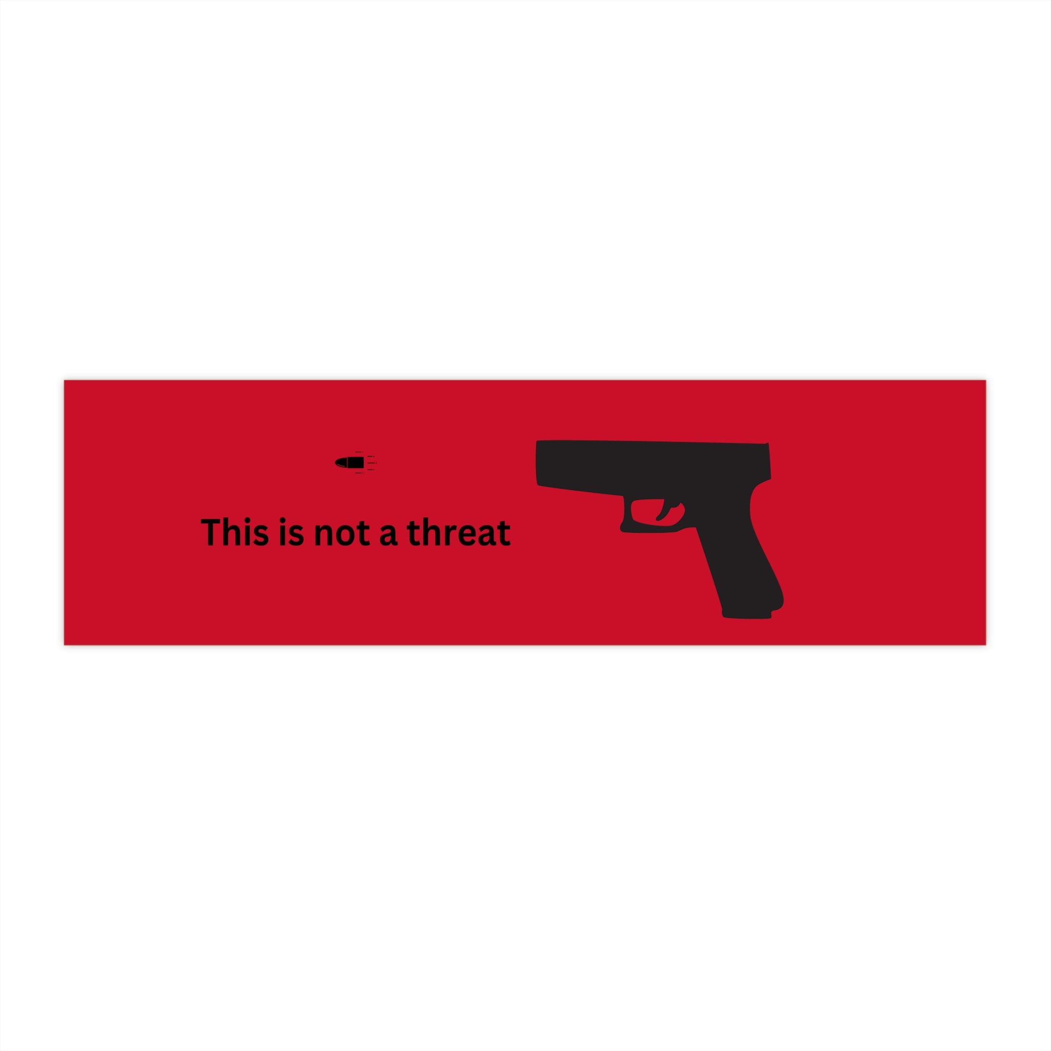This is not a threat - Funny Car Bumper Sticker