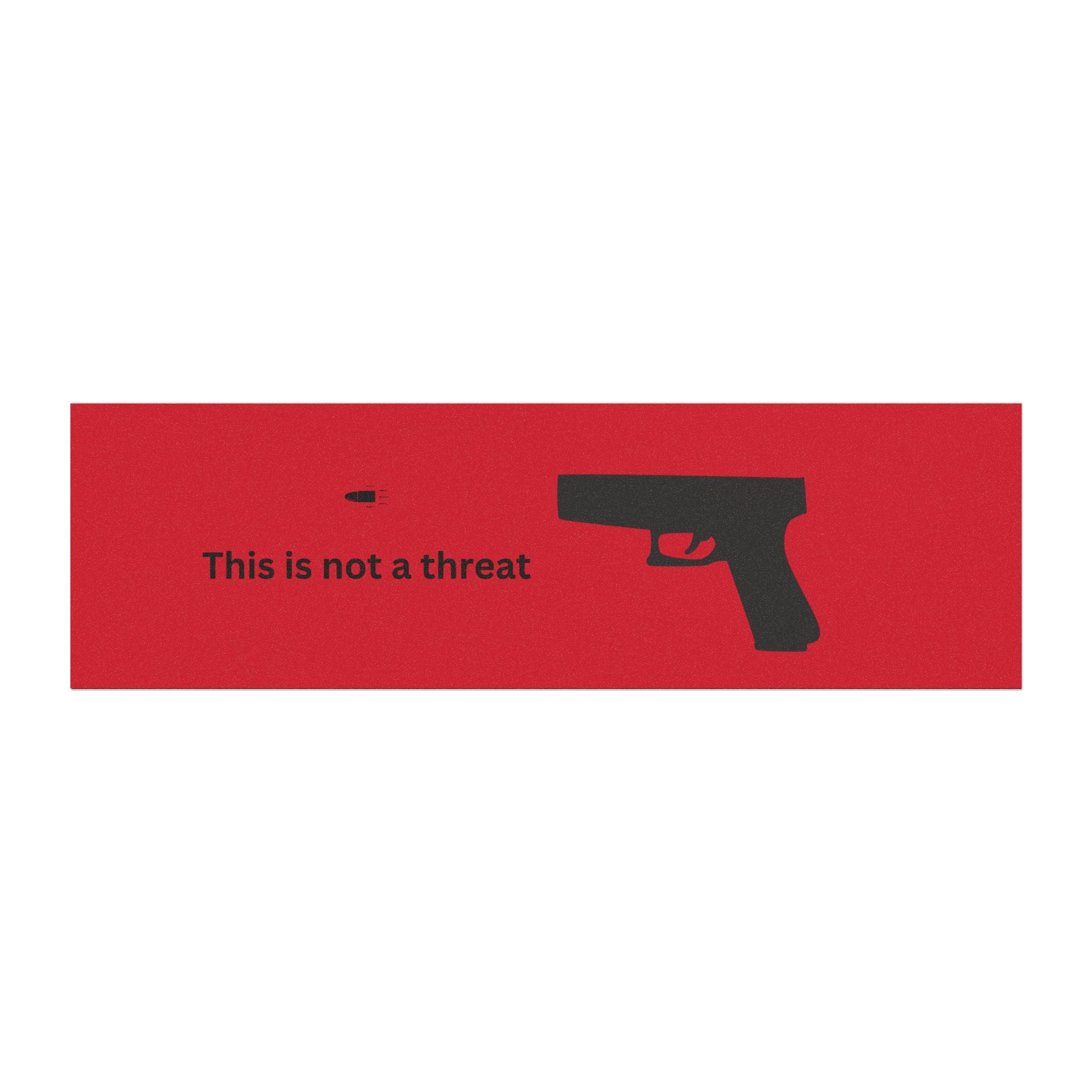 This is not a threat - Funny Car Magnet