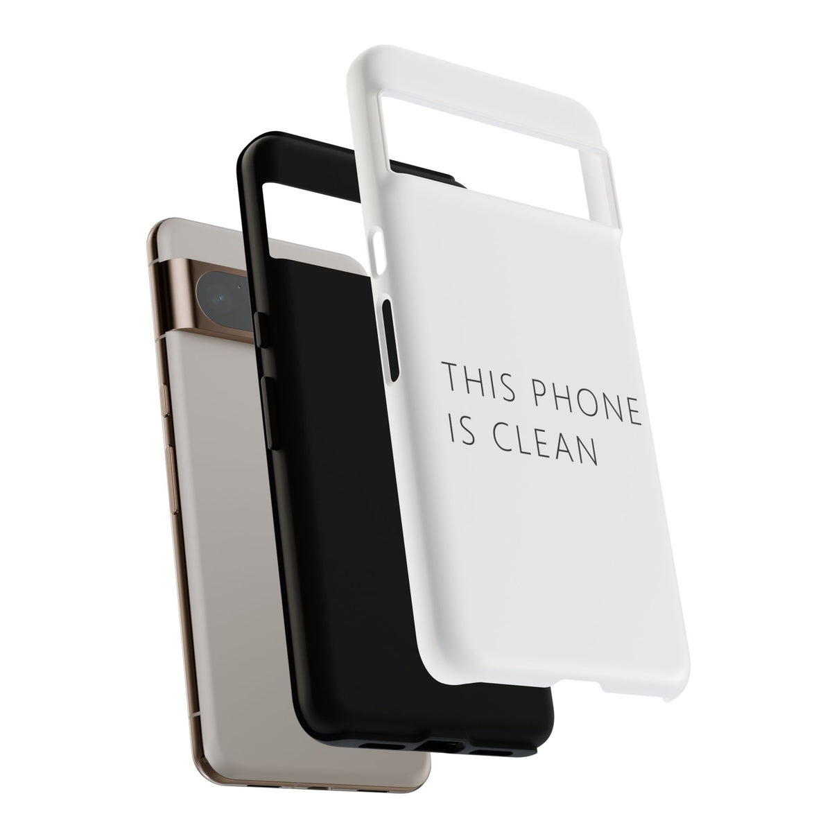 This Phone Is Clean Phone Case – Funny Deadpan Gag Gift Phone Case