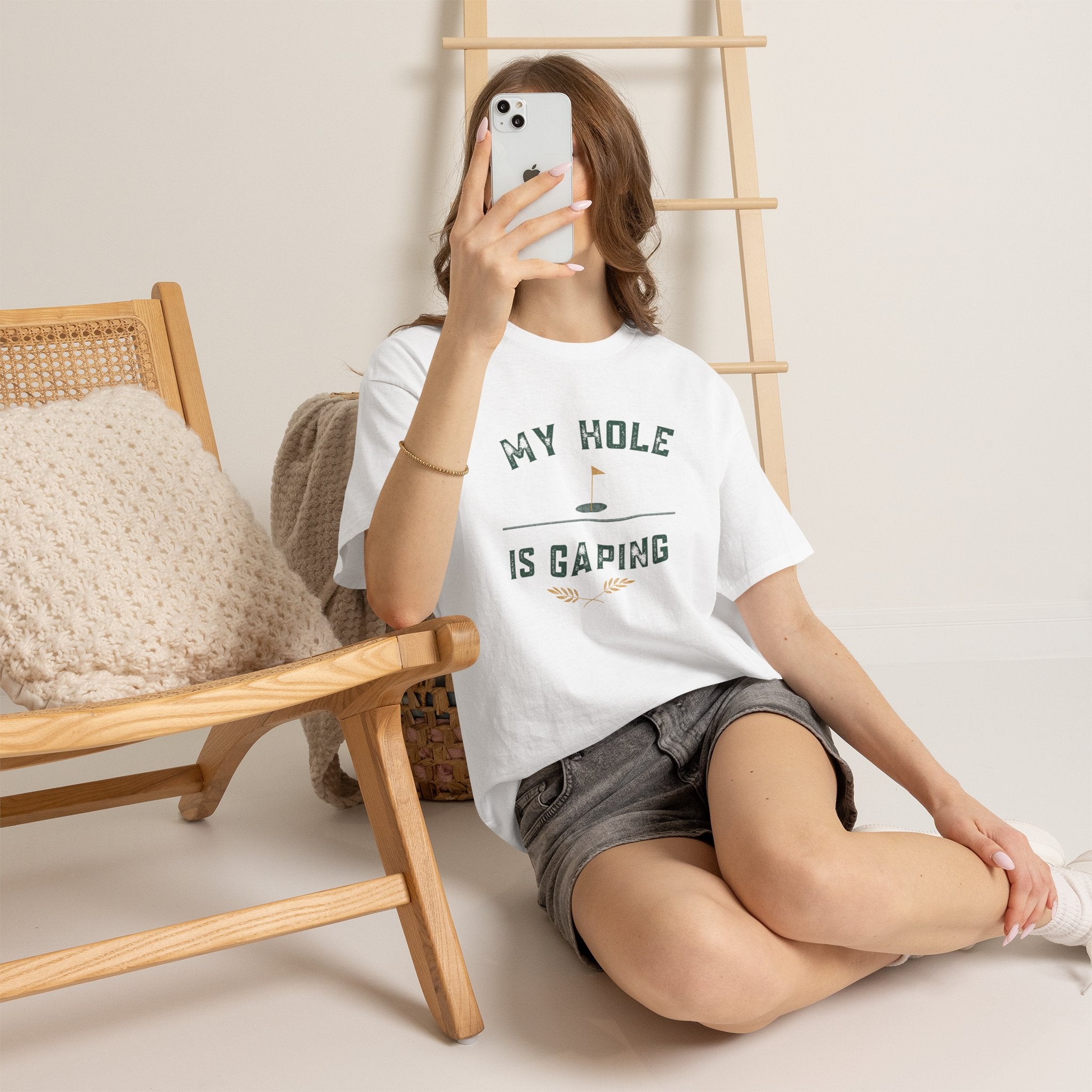 My Hole Is Gaping Shirt – Funny Golf Double Entendre T-Shirt