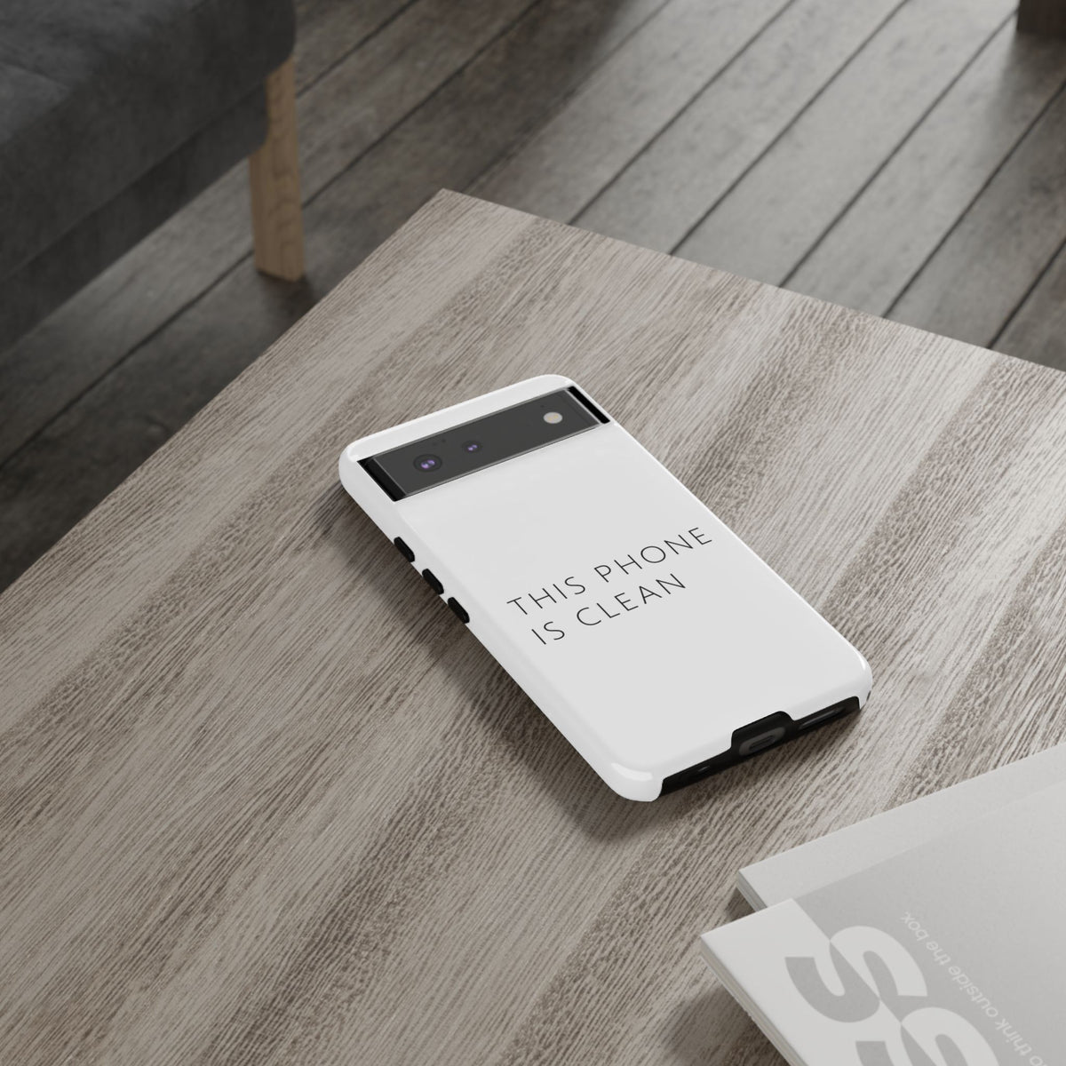 This Phone Is Clean Phone Case – Funny Deadpan Gag Gift Phone Case
