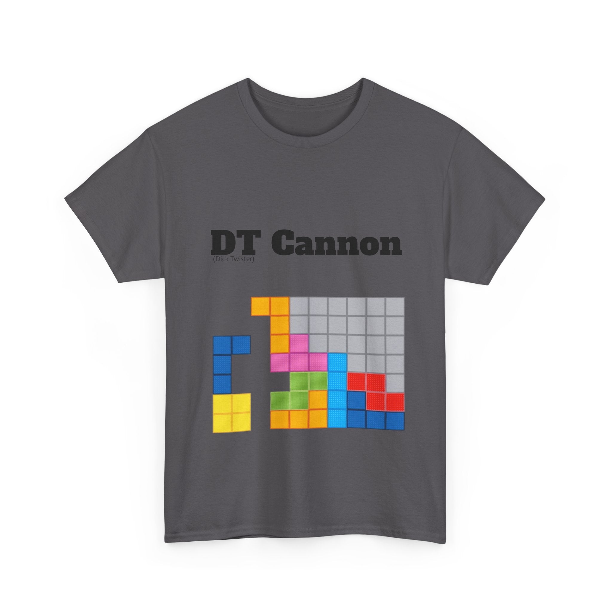 DT Cannon T-Shirt - Funny TETRIS Joke Graphic Tee