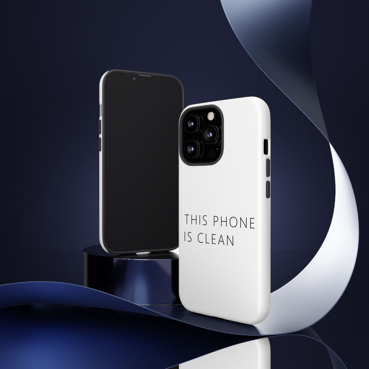 This Phone Is Clean Phone Case – Funny Deadpan Gag Gift Phone Case