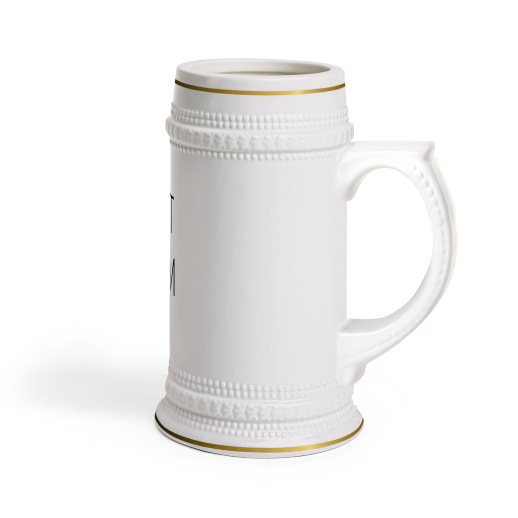NOT CUM Beer Stein (22oz) – Funny Adult Gag Gift Beer Mug