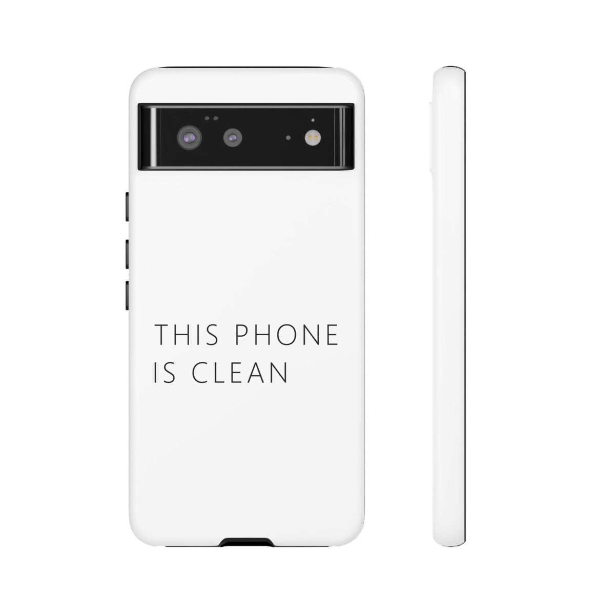 This Phone Is Clean Phone Case – Funny Deadpan Gag Gift Phone Case