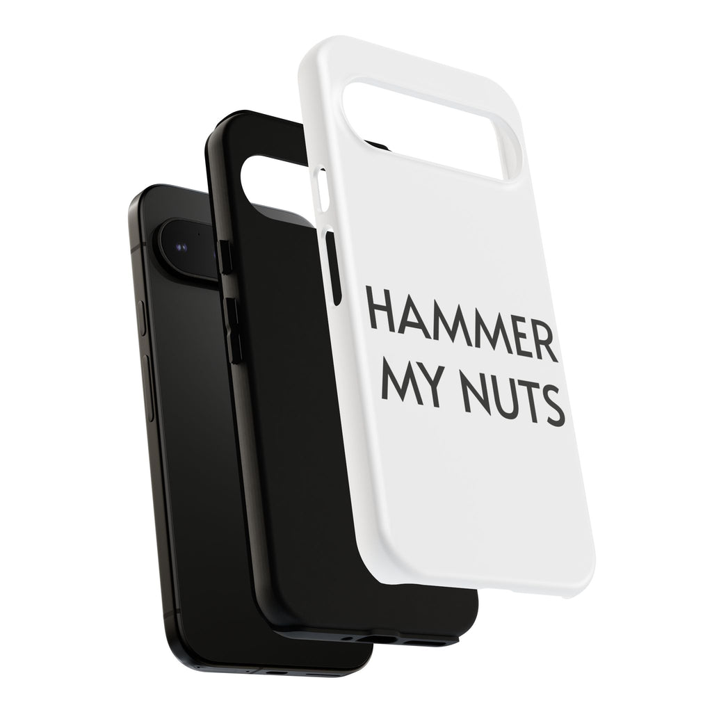 Hammer My Nuts Shock-Proof Phone Case – Funny Meme Protective Cover