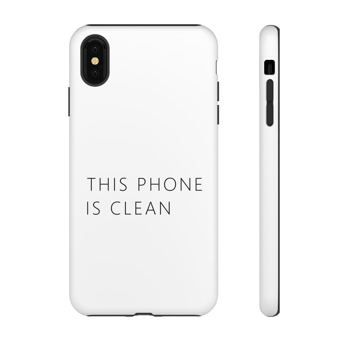 This Phone Is Clean Phone Case – Funny Deadpan Gag Gift Phone Case