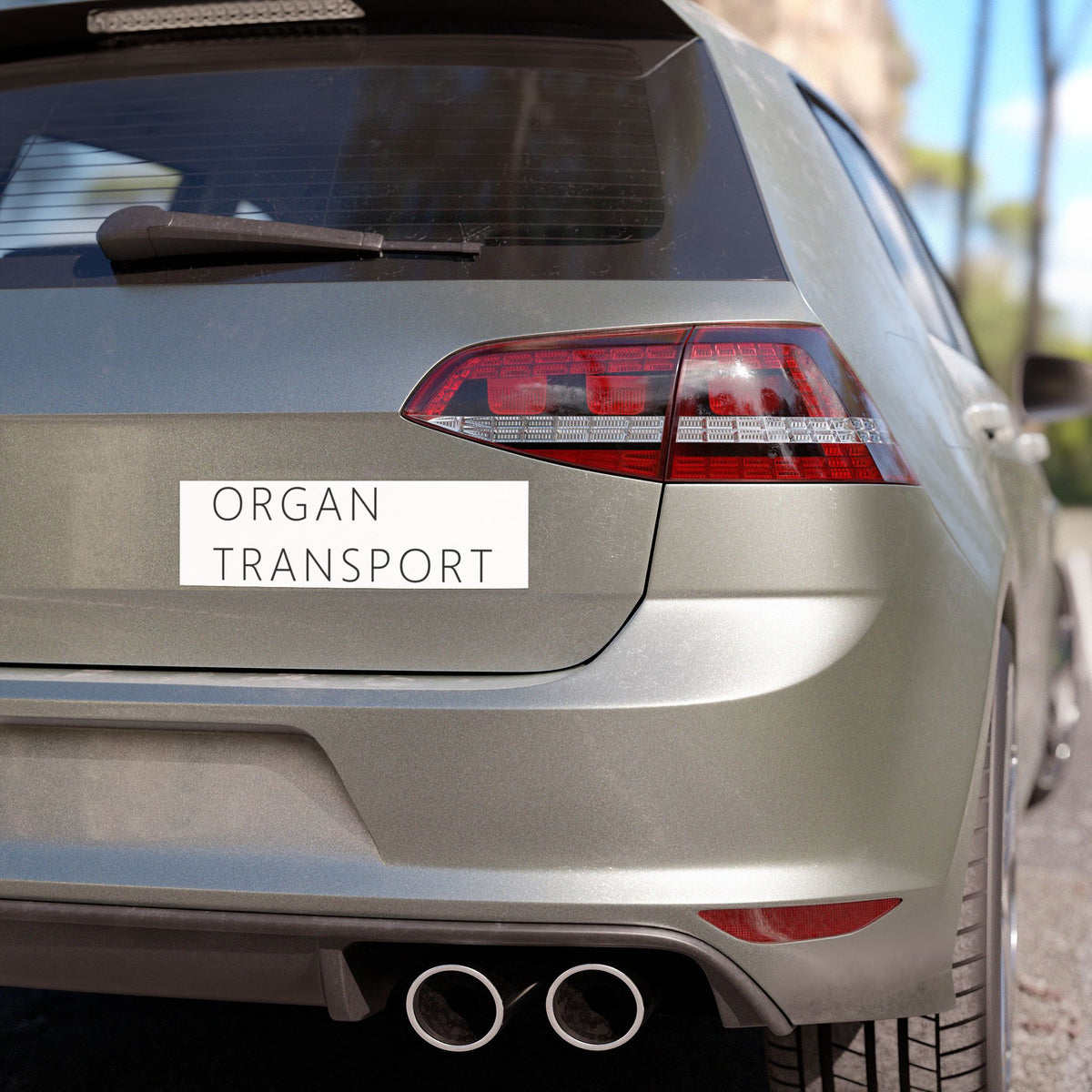 Organ Transport Car Magnet – Funny Deadpan Gag Gift Car Magnet