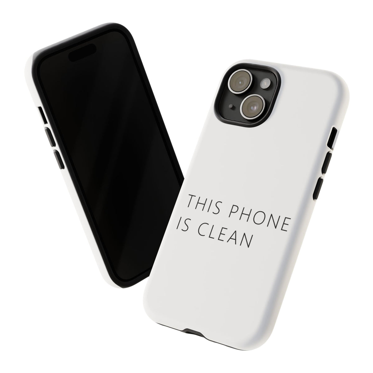 This Phone Is Clean Phone Case – Funny Deadpan Gag Gift Phone Case