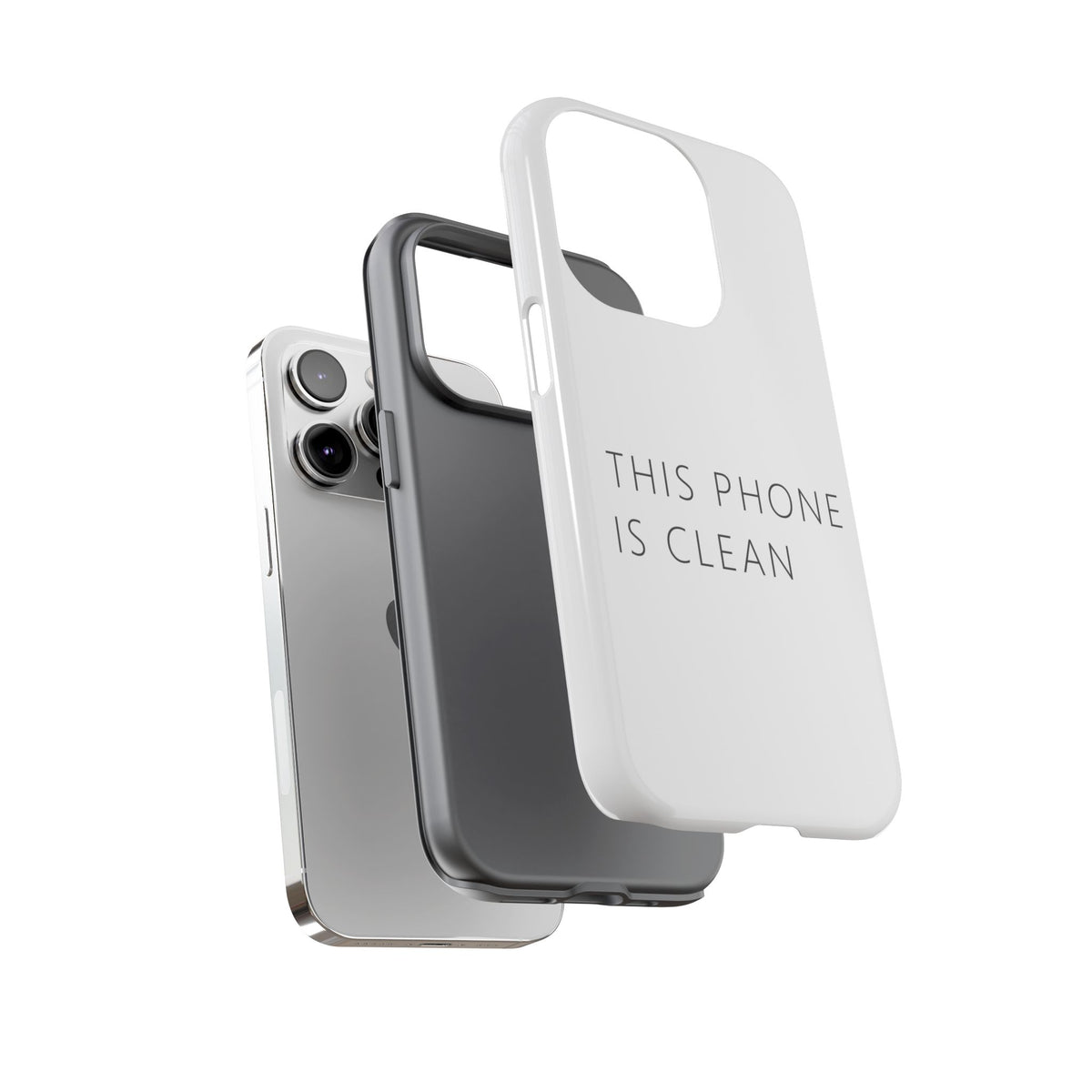 This Phone Is Clean Phone Case – Funny Deadpan Gag Gift Phone Case