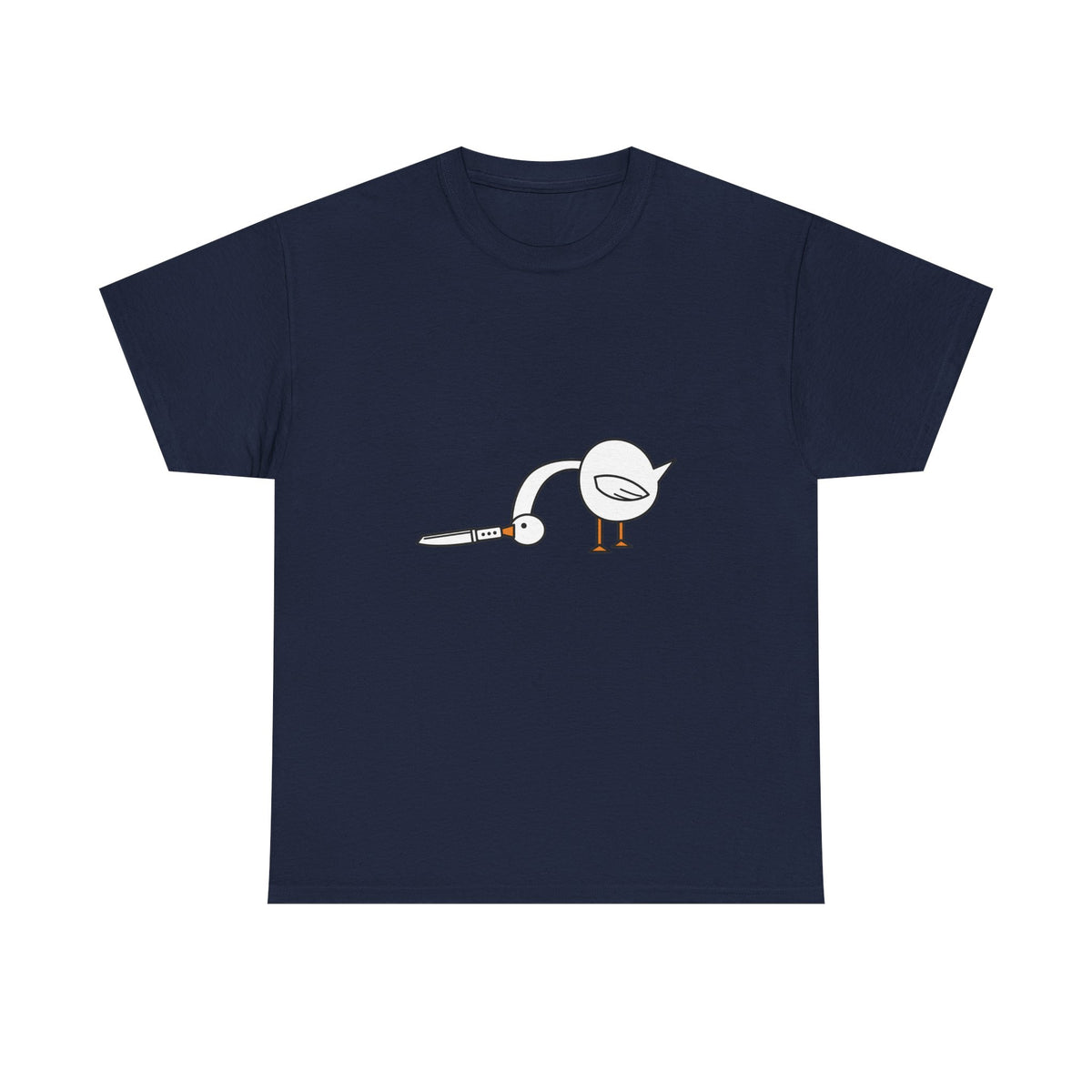 Goose With A Knife Tee – Funny Absurd Animal Meme T-Shirt