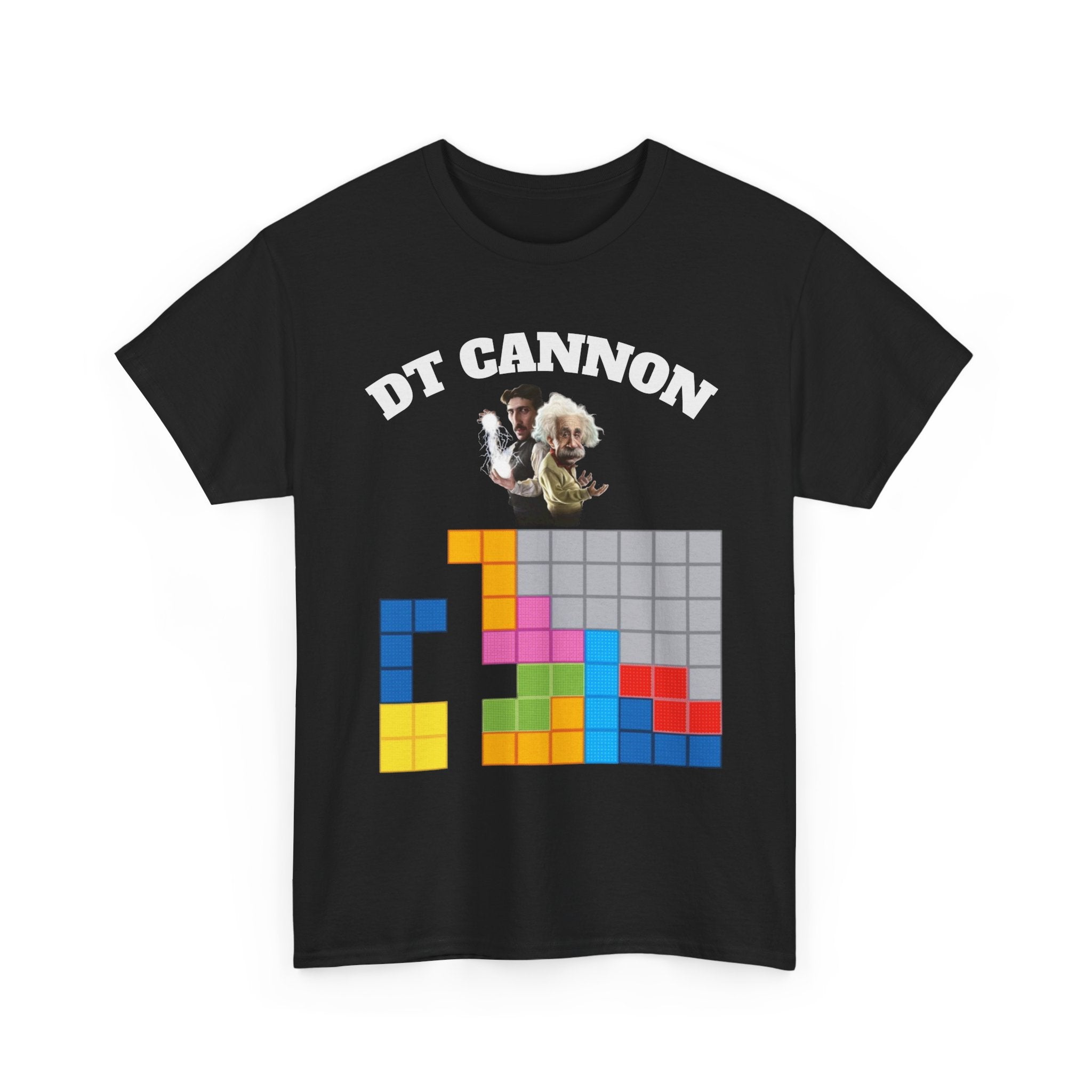 DT Cannon T-Shirt - Funny TETRIS Einstein Tee