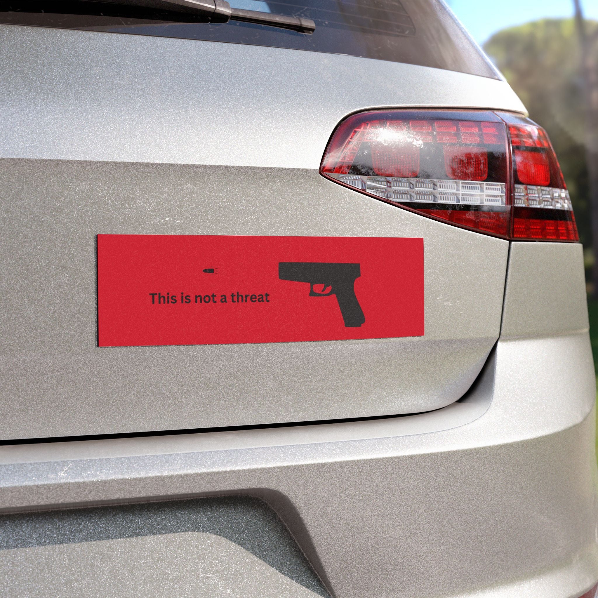 This is not a threat - Funny Car Magnet