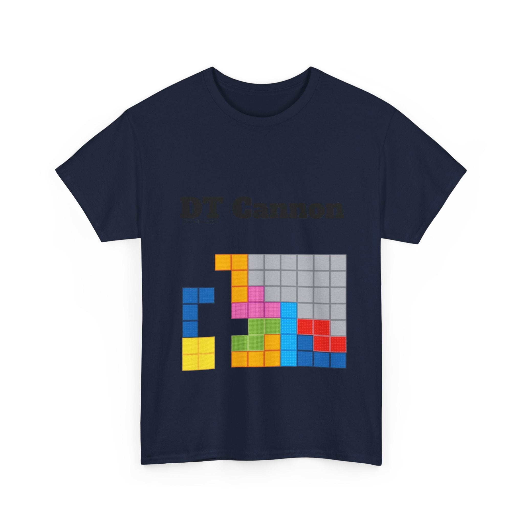 DT Cannon T-Shirt - Funny TETRIS Joke Graphic Tee