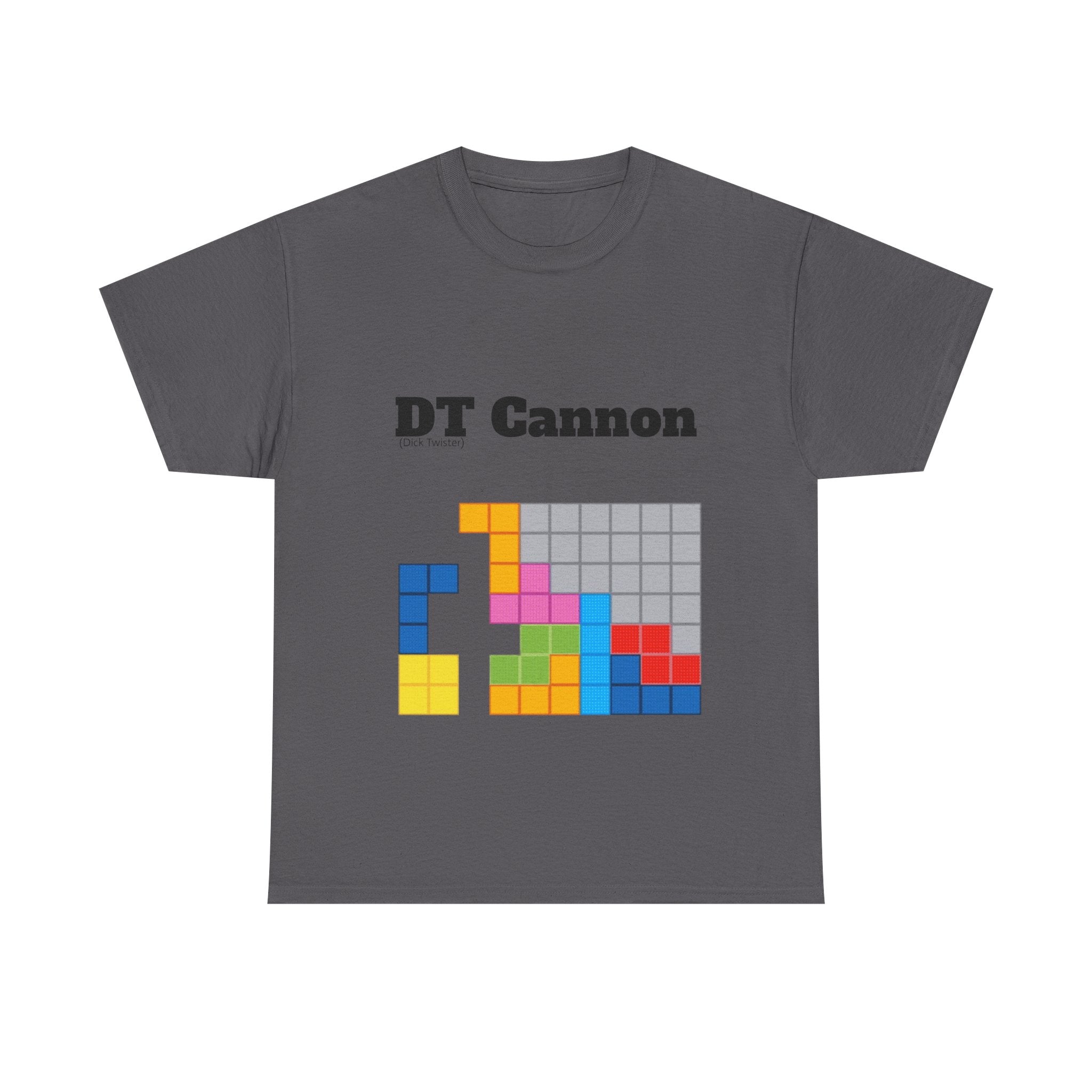 DT Cannon T-Shirt - Funny TETRIS Joke Graphic Tee