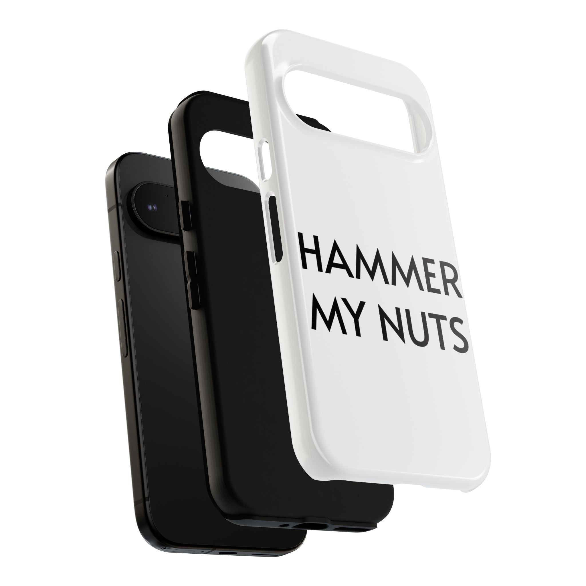 Hammer My Nuts Shock-Proof Phone Case – Funny Meme Protective Cover