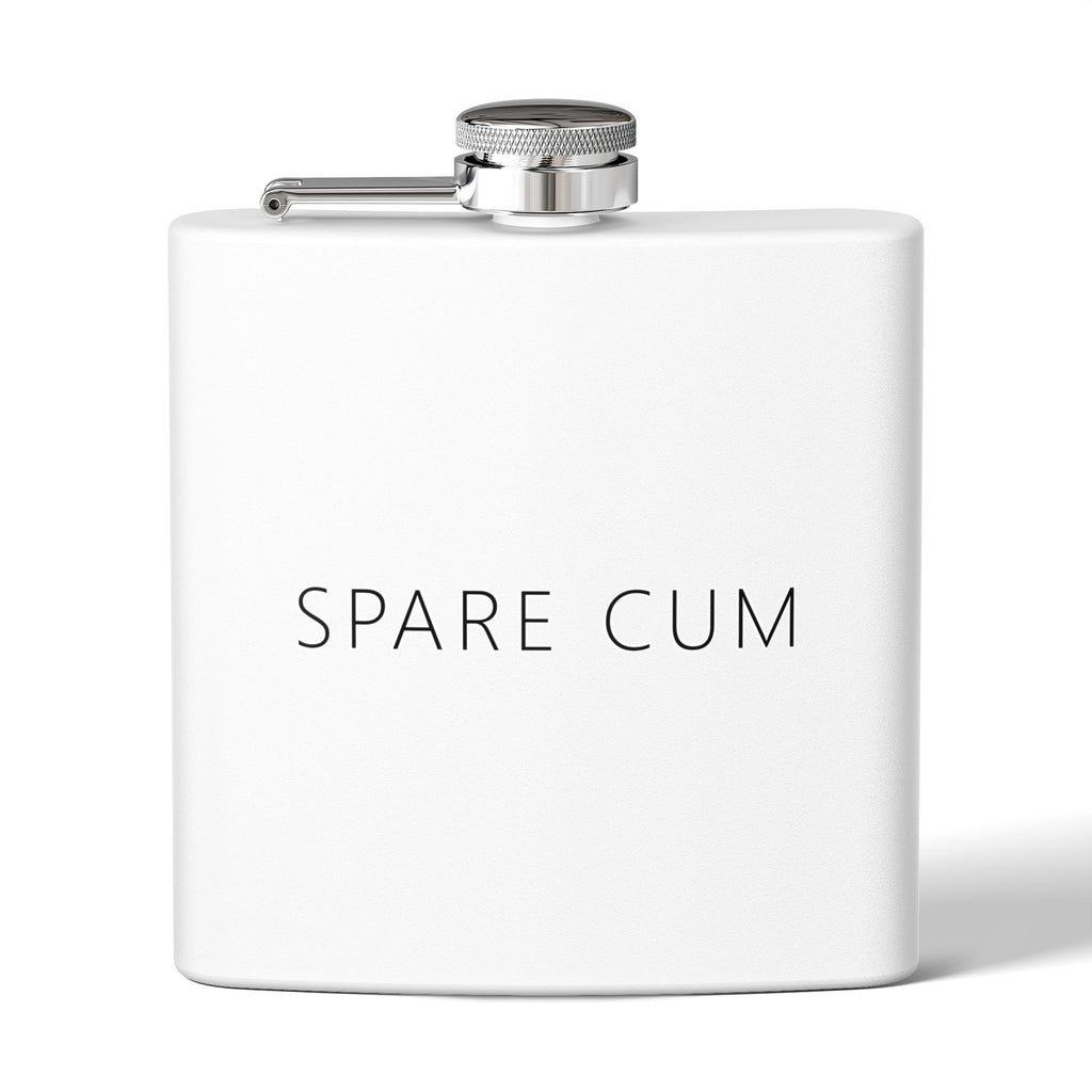 Spare Cum Flask – Funny Deadpan Gag Gift Stainless Steel Flask (6oz)