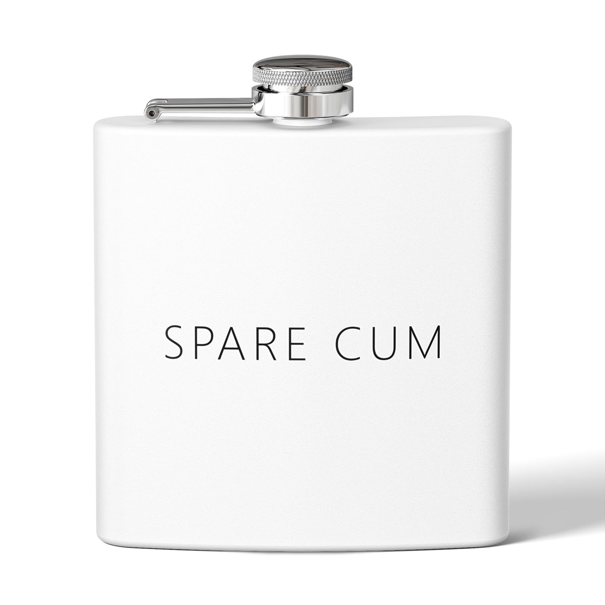 Spare Cum Flask – Funny Deadpan Gag Gift Stainless Steel Flask (6oz)