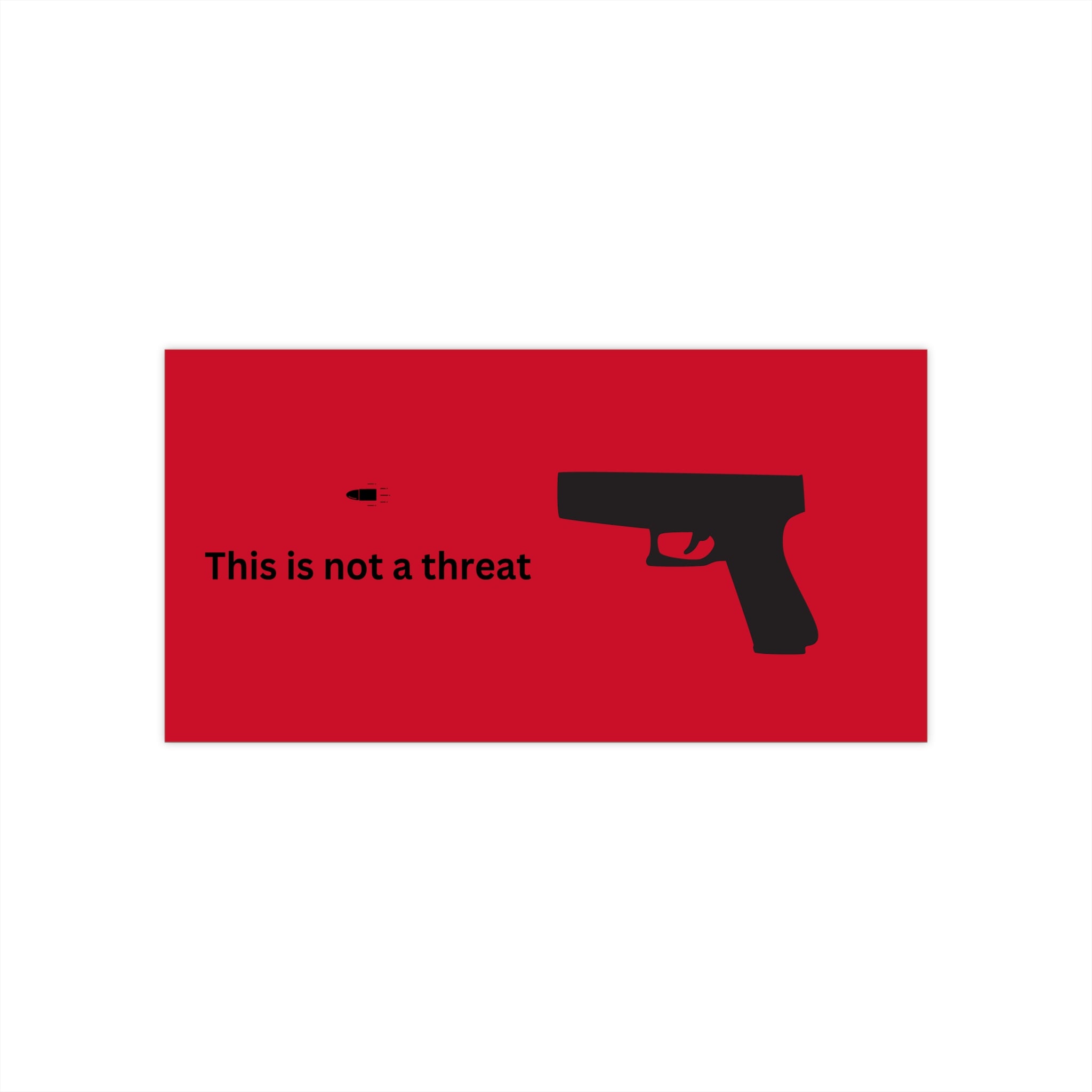 This is not a threat - Funny Car Bumper Sticker