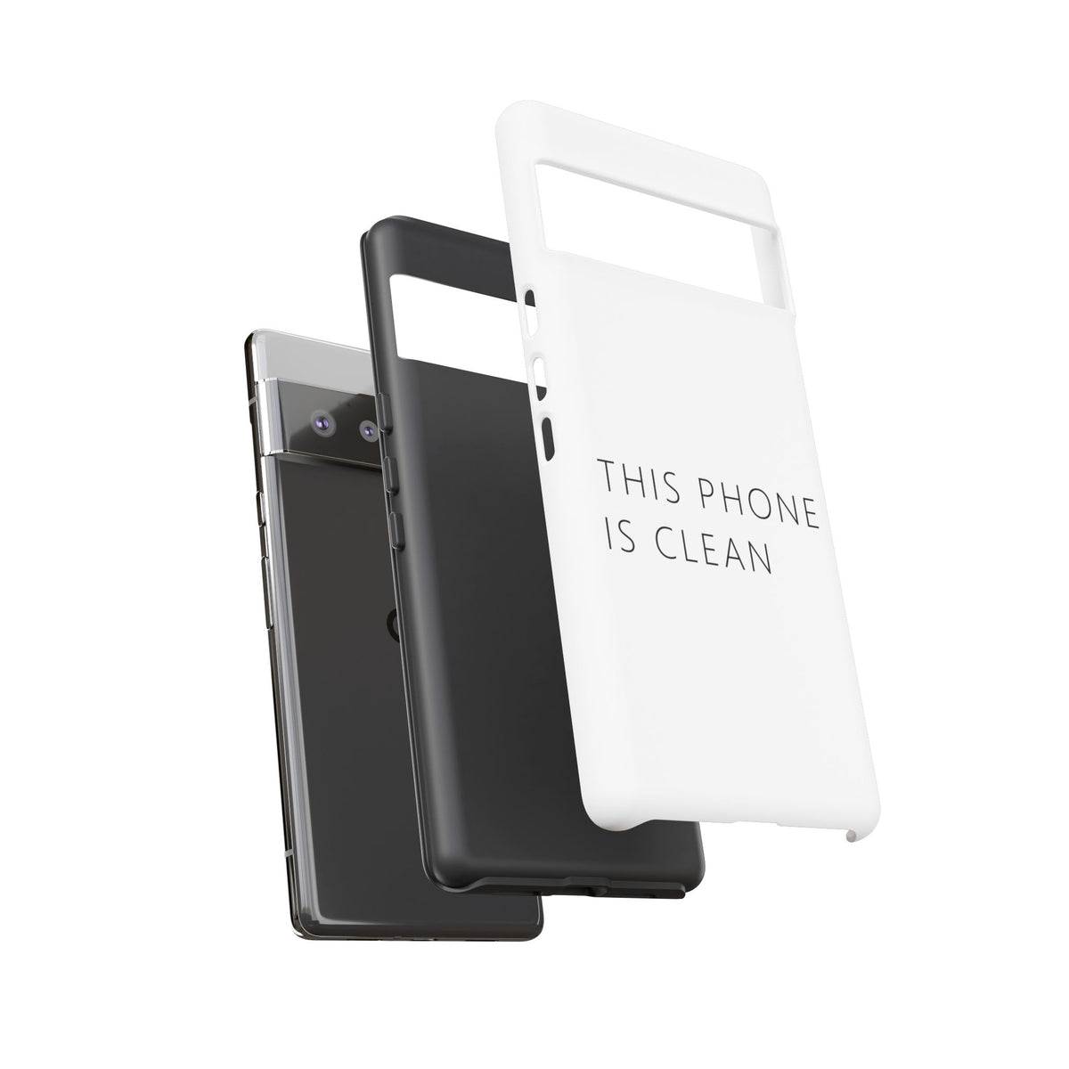 This Phone Is Clean Phone Case – Funny Deadpan Gag Gift Phone Case