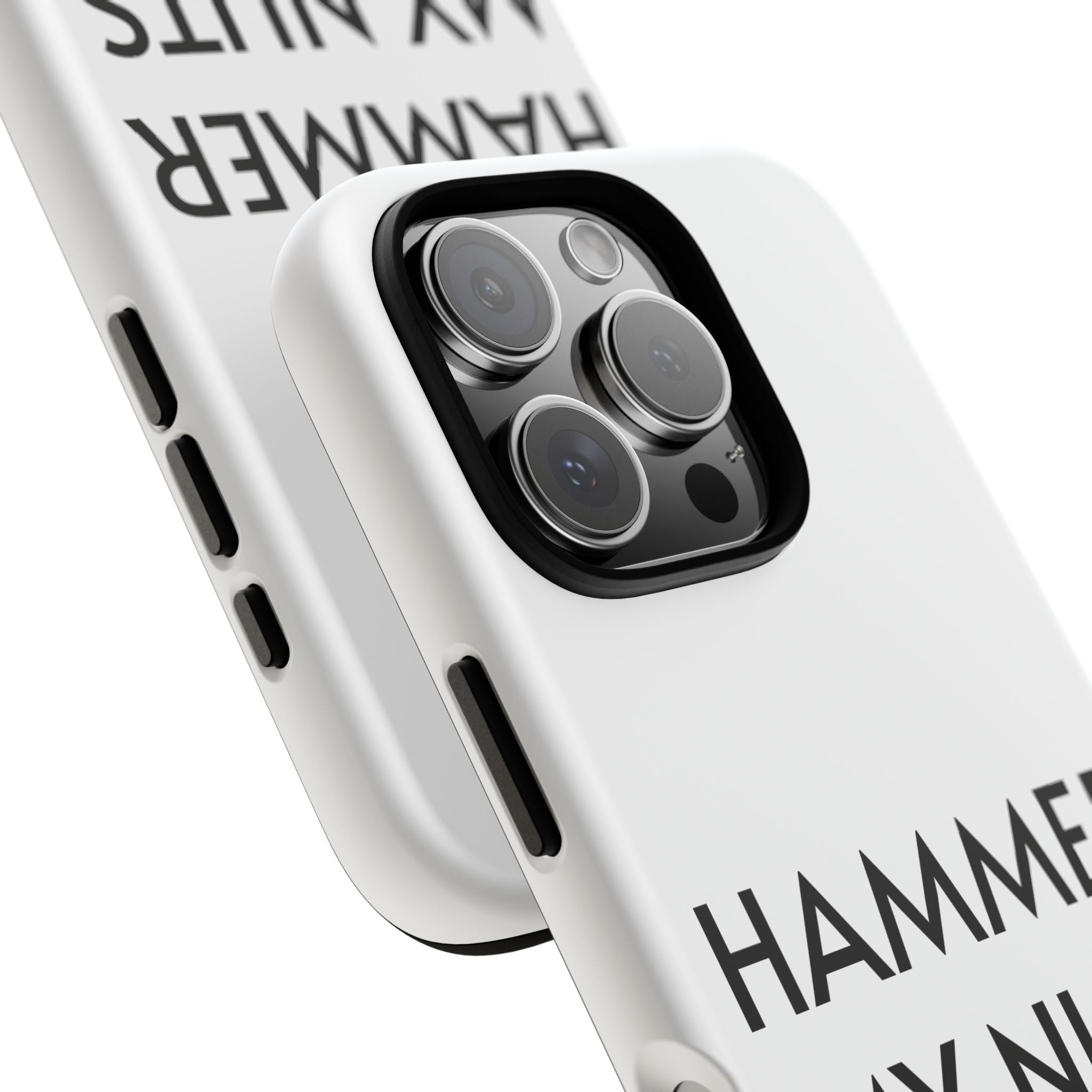 Hammer My Nuts Shock-Proof Phone Case – Funny Meme Protective Cover