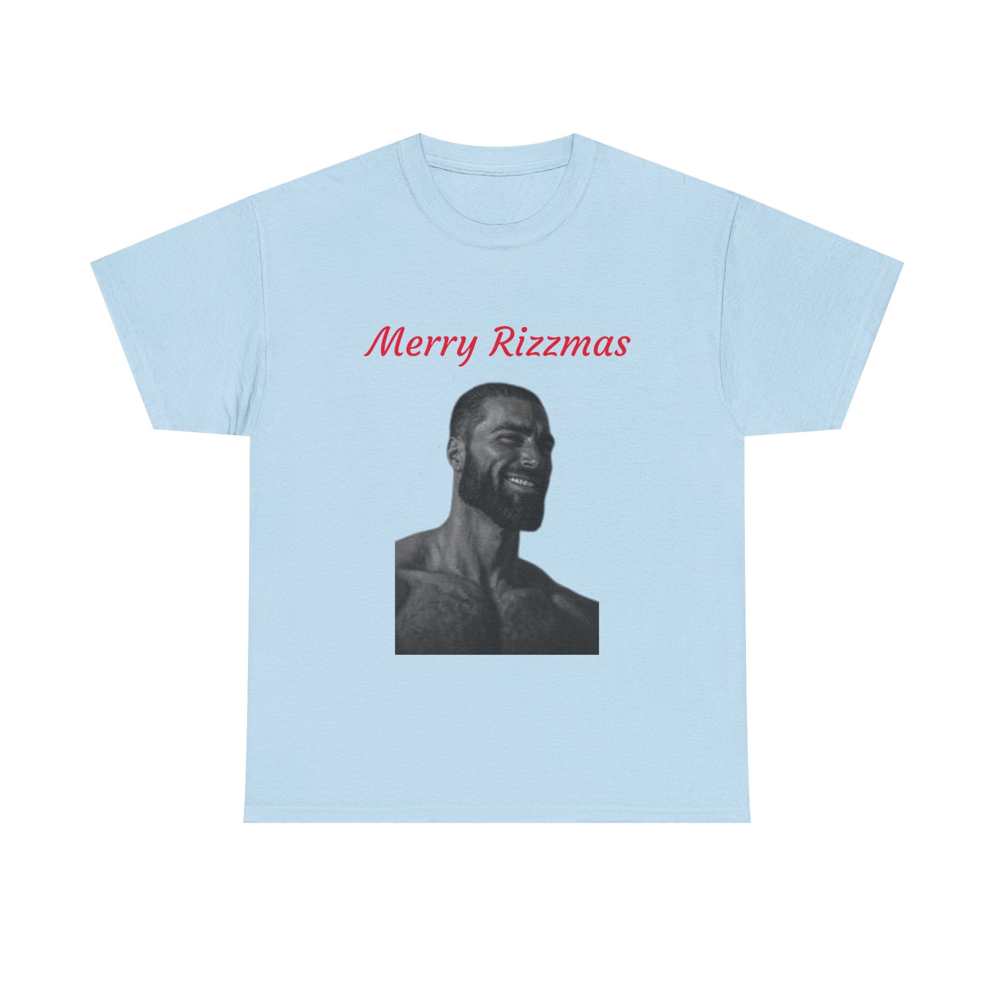 Merry Rizzmas T-Shirt - Funny Chad Meme Christmas Shirt