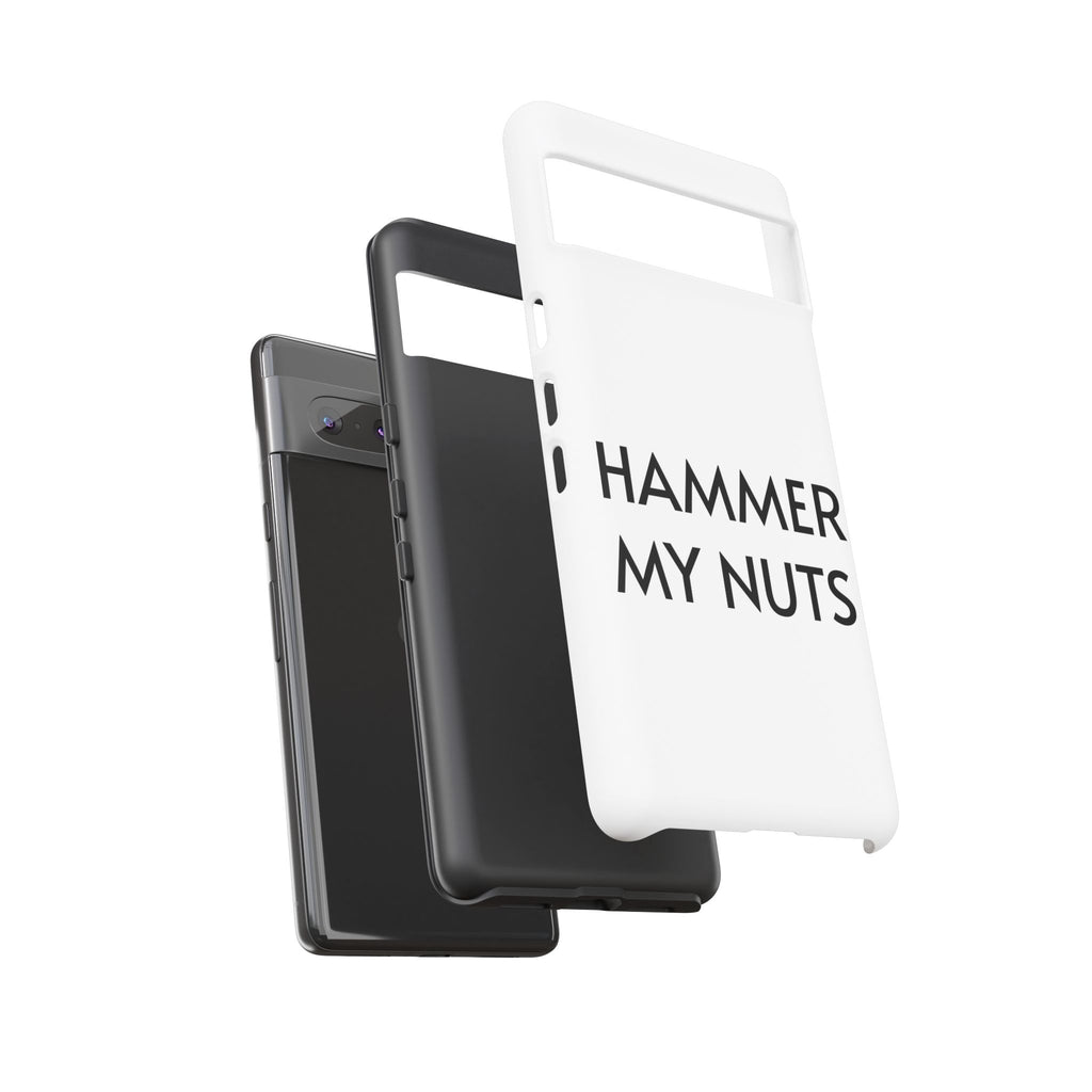 Hammer My Nuts Shock-Proof Phone Case – Funny Meme Protective Cover