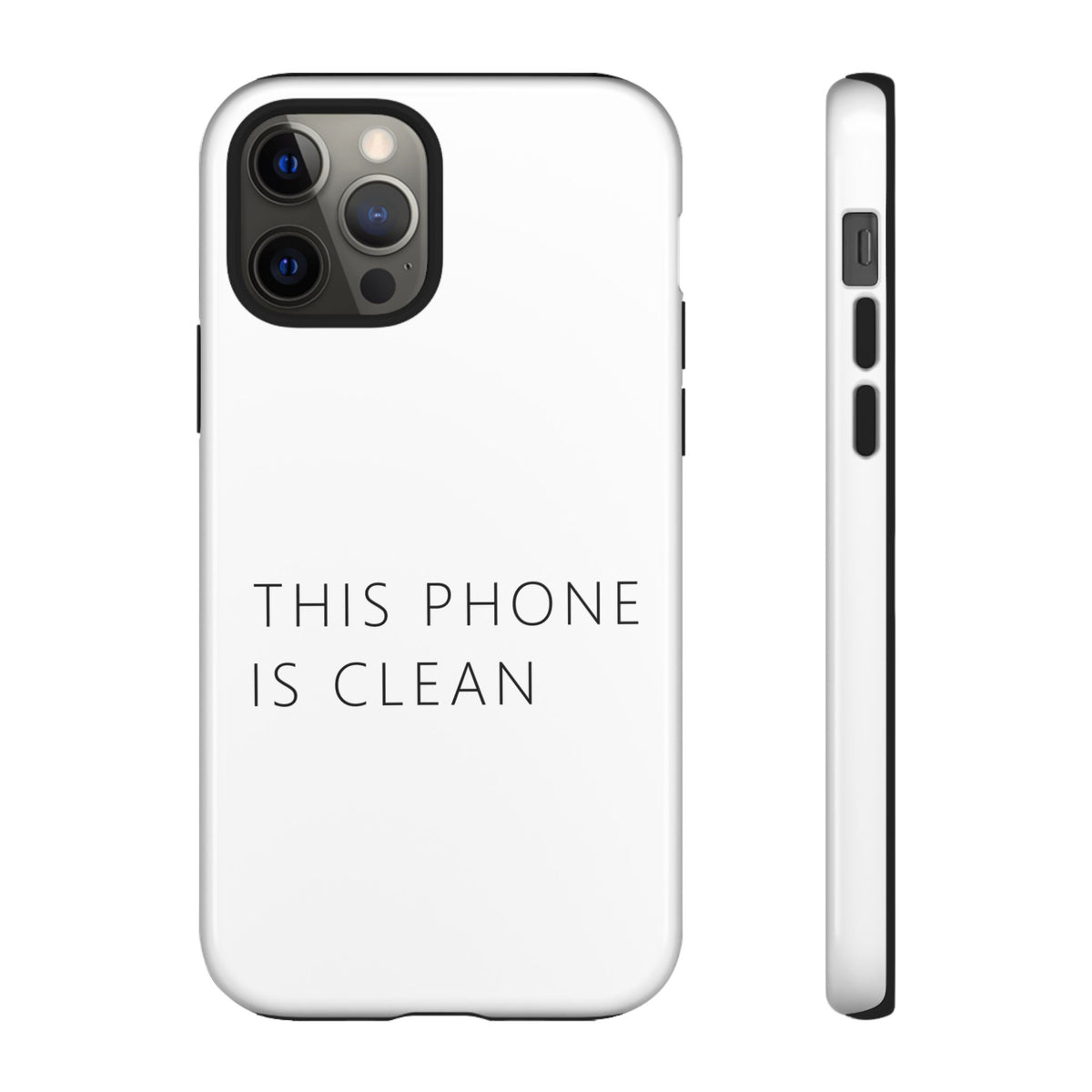 This Phone Is Clean Phone Case – Funny Deadpan Gag Gift Phone Case