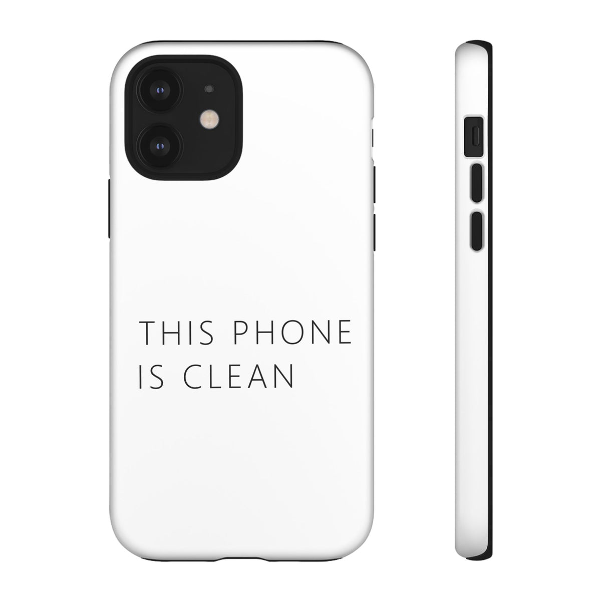 This Phone Is Clean Phone Case – Funny Deadpan Gag Gift Phone Case