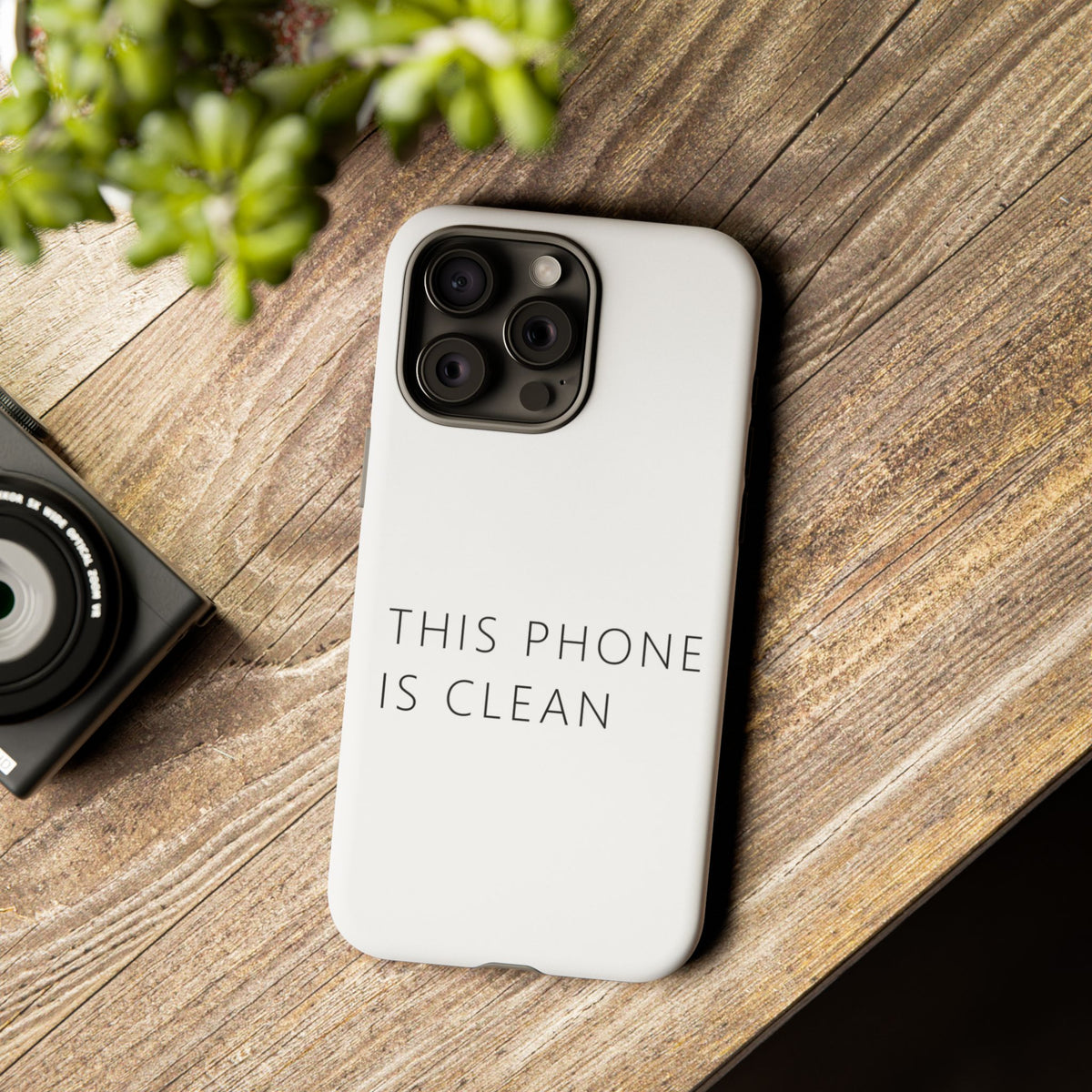 This Phone Is Clean Phone Case – Funny Deadpan Gag Gift Phone Case