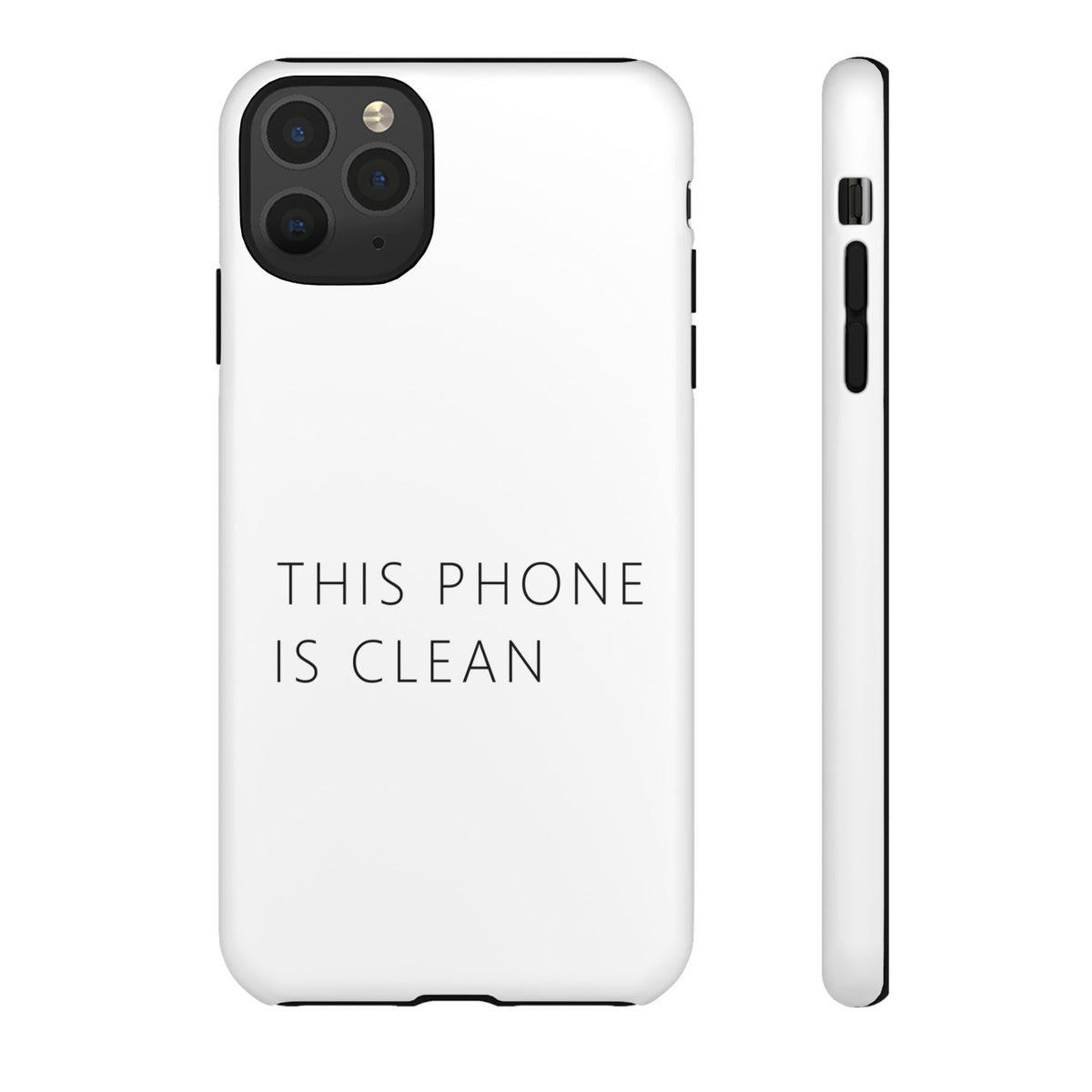 This Phone Is Clean Phone Case – Funny Deadpan Gag Gift Phone Case