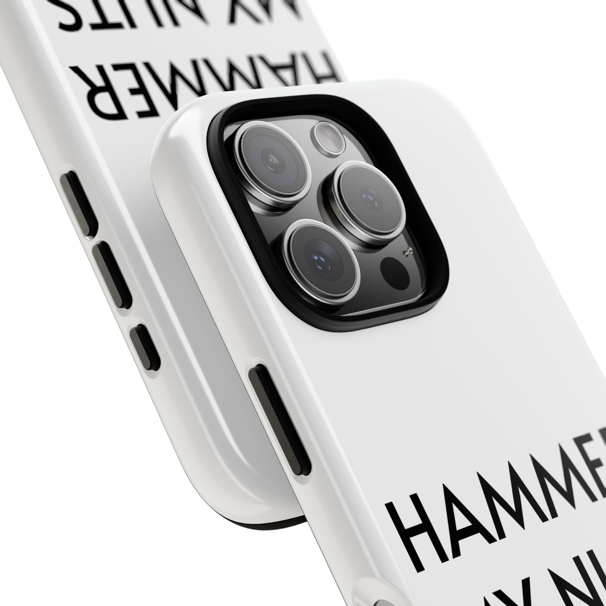 Hammer My Nuts Shock-Proof Phone Case – Funny Meme Protective Cover