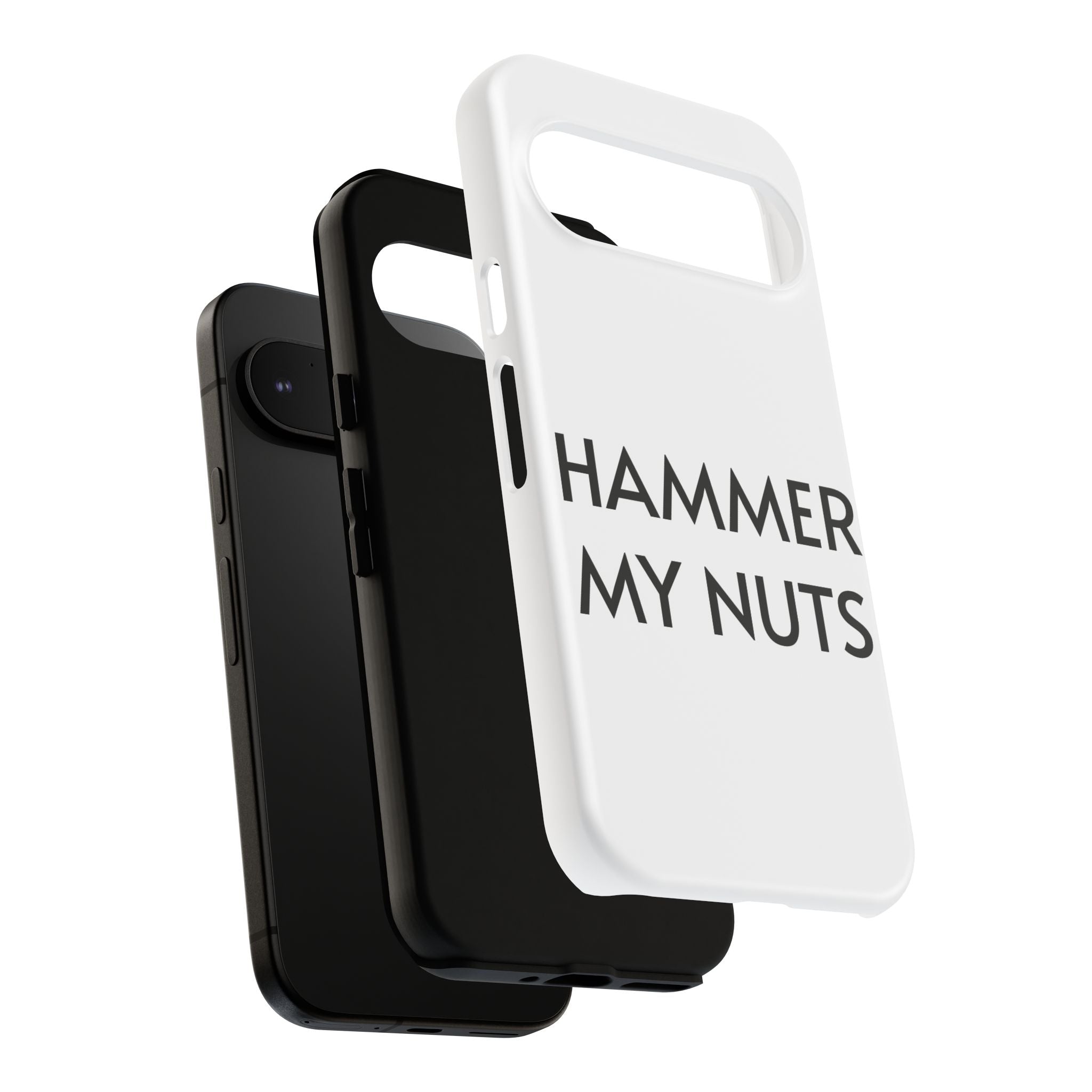 Hammer My Nuts Shock-Proof Phone Case – Funny Meme Protective Cover