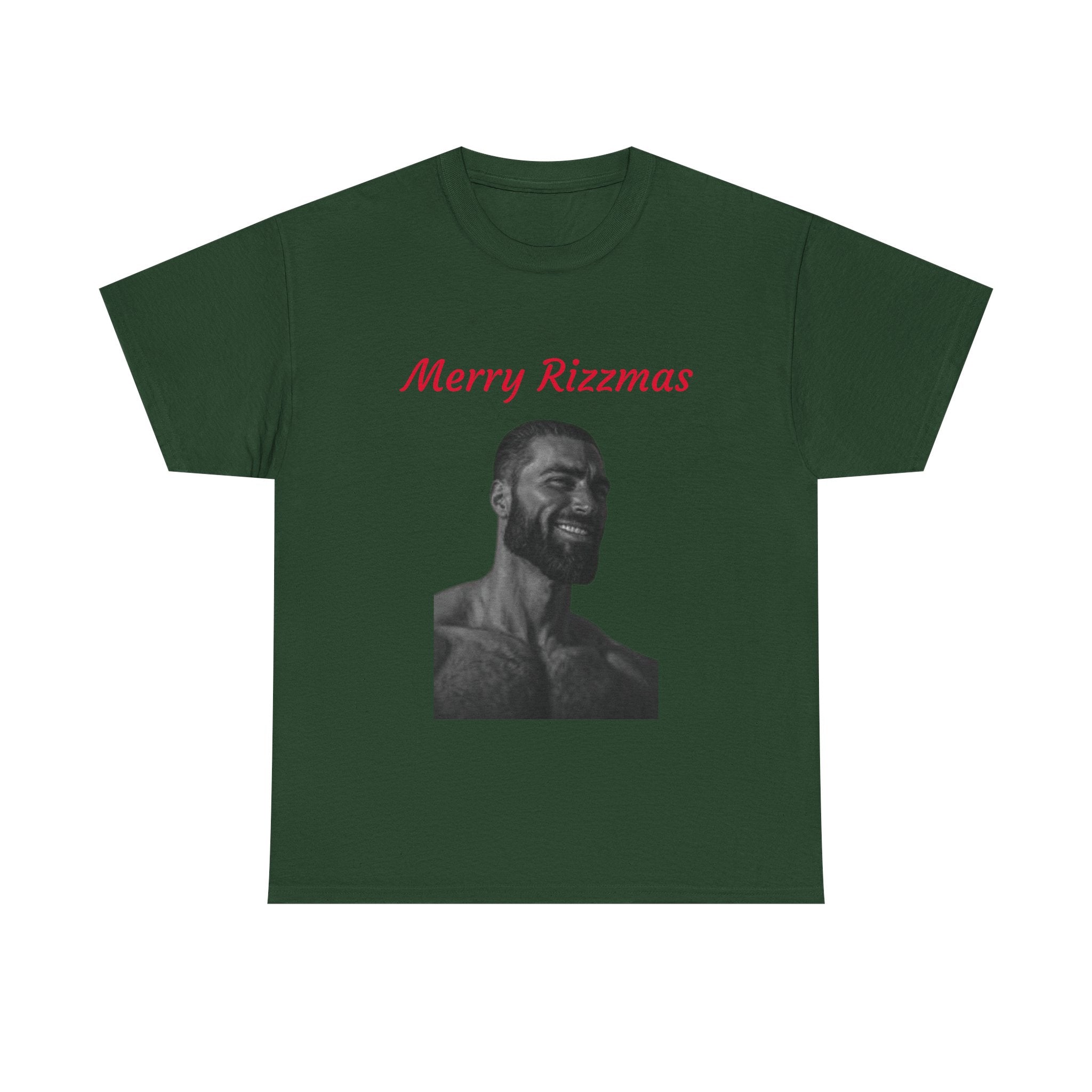 Merry Rizzmas T-Shirt - Funny Chad Meme Christmas Shirt