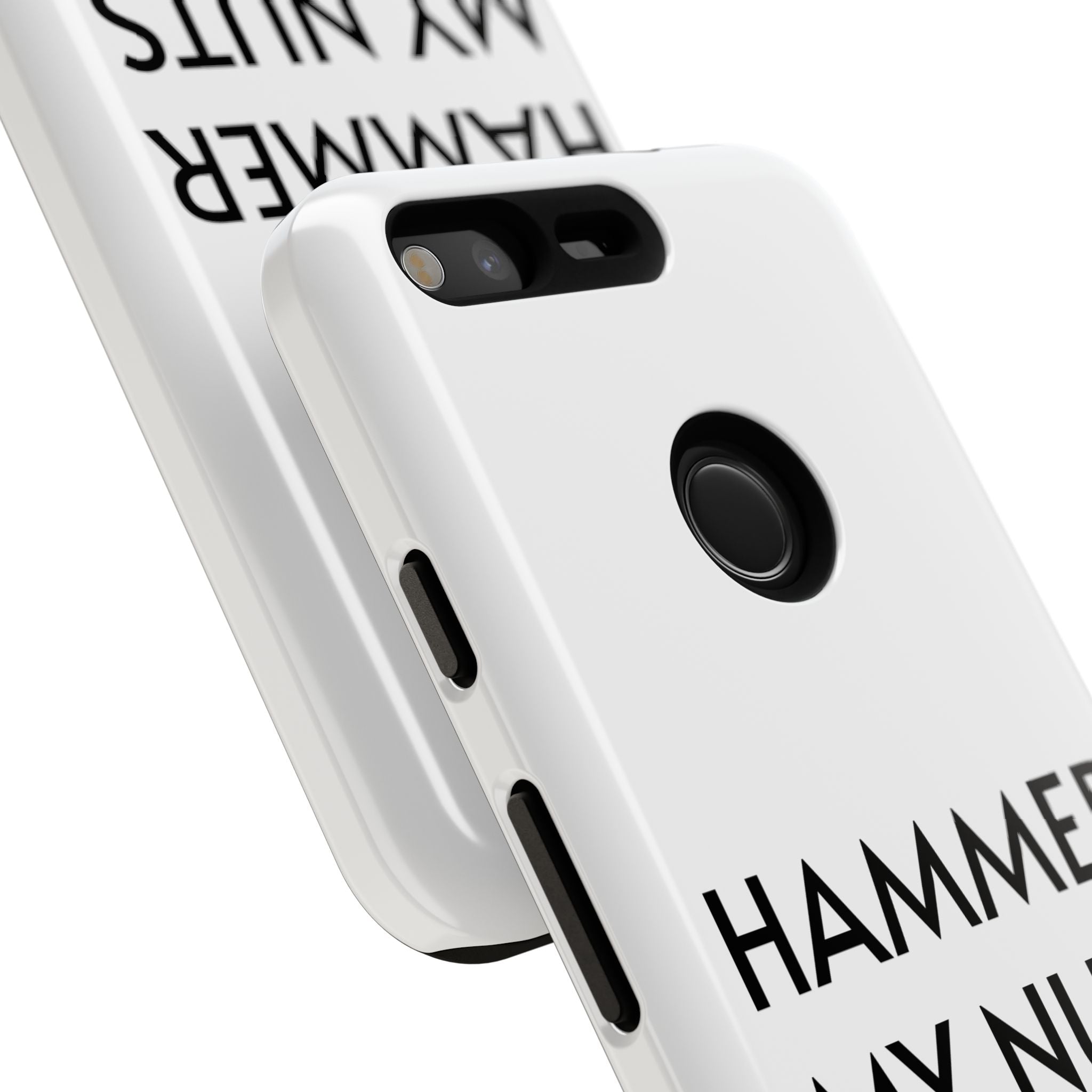 Hammer My Nuts Shock-Proof Phone Case – Funny Meme Protective Cover