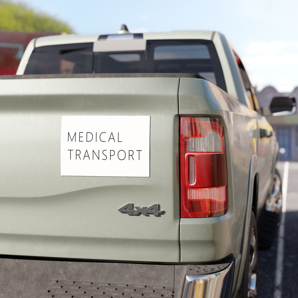 Medical Transport Car Magnet – Funny Deadpan Gag Gift Car Magnet