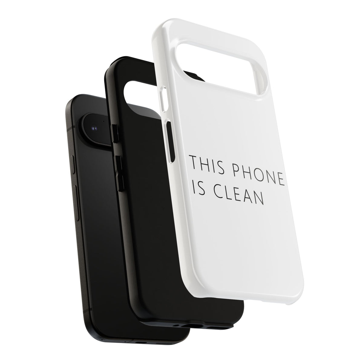 This Phone Is Clean Phone Case – Funny Deadpan Gag Gift Phone Case