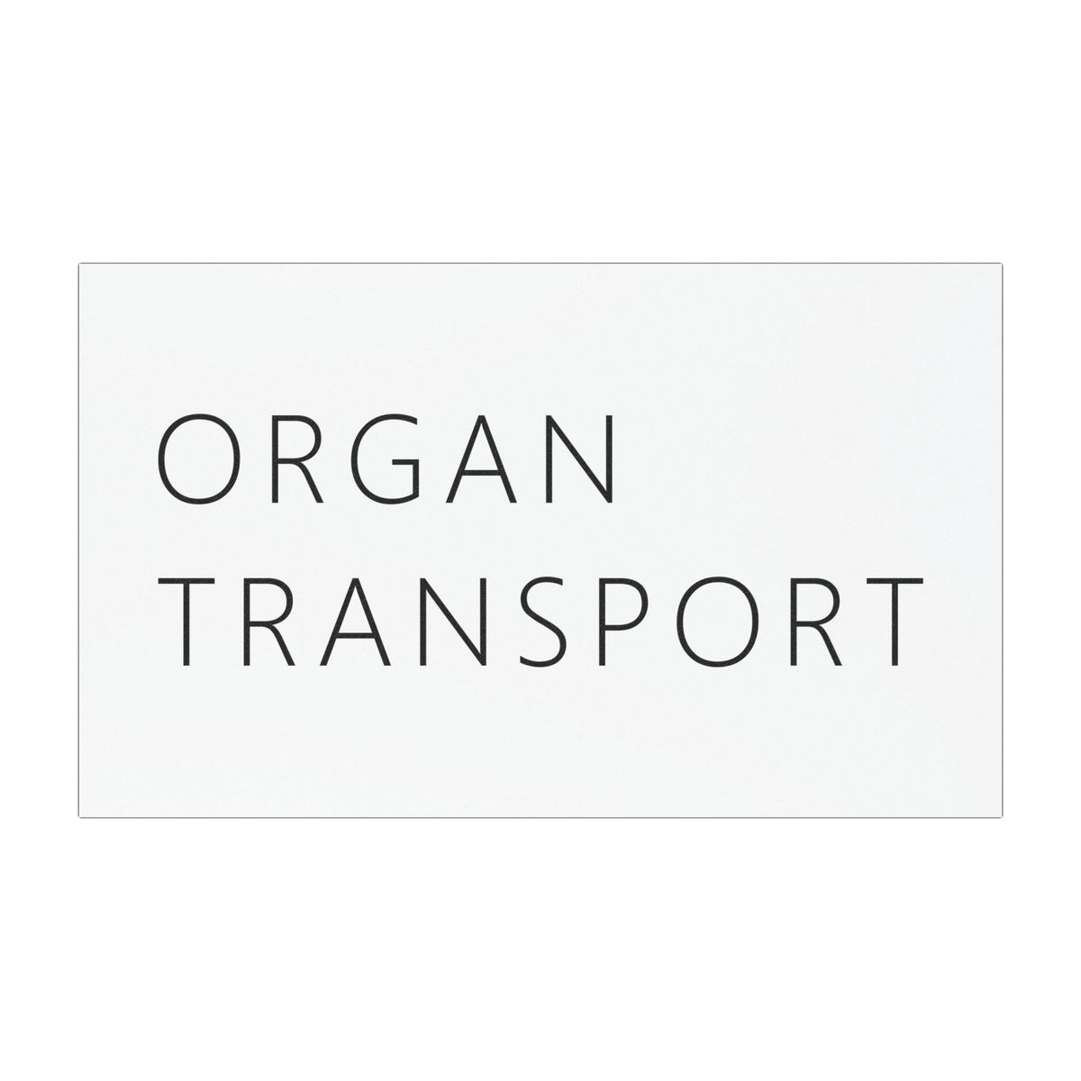 Organ Transport Car Magnet – Funny Deadpan Gag Gift Car Magnet