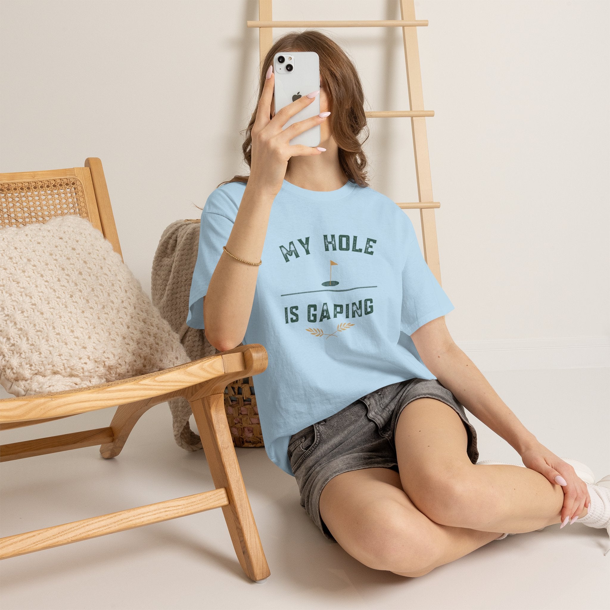 My Hole Is Gaping Shirt – Funny Golf Double Entendre T-Shirt